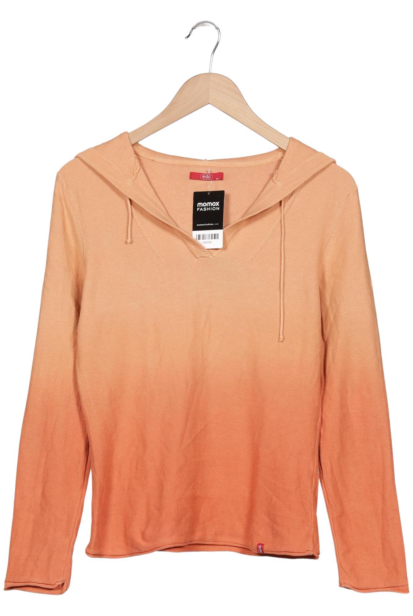 

edc by Esprit Damen Kapuzenpullover, orange, Gr. 38