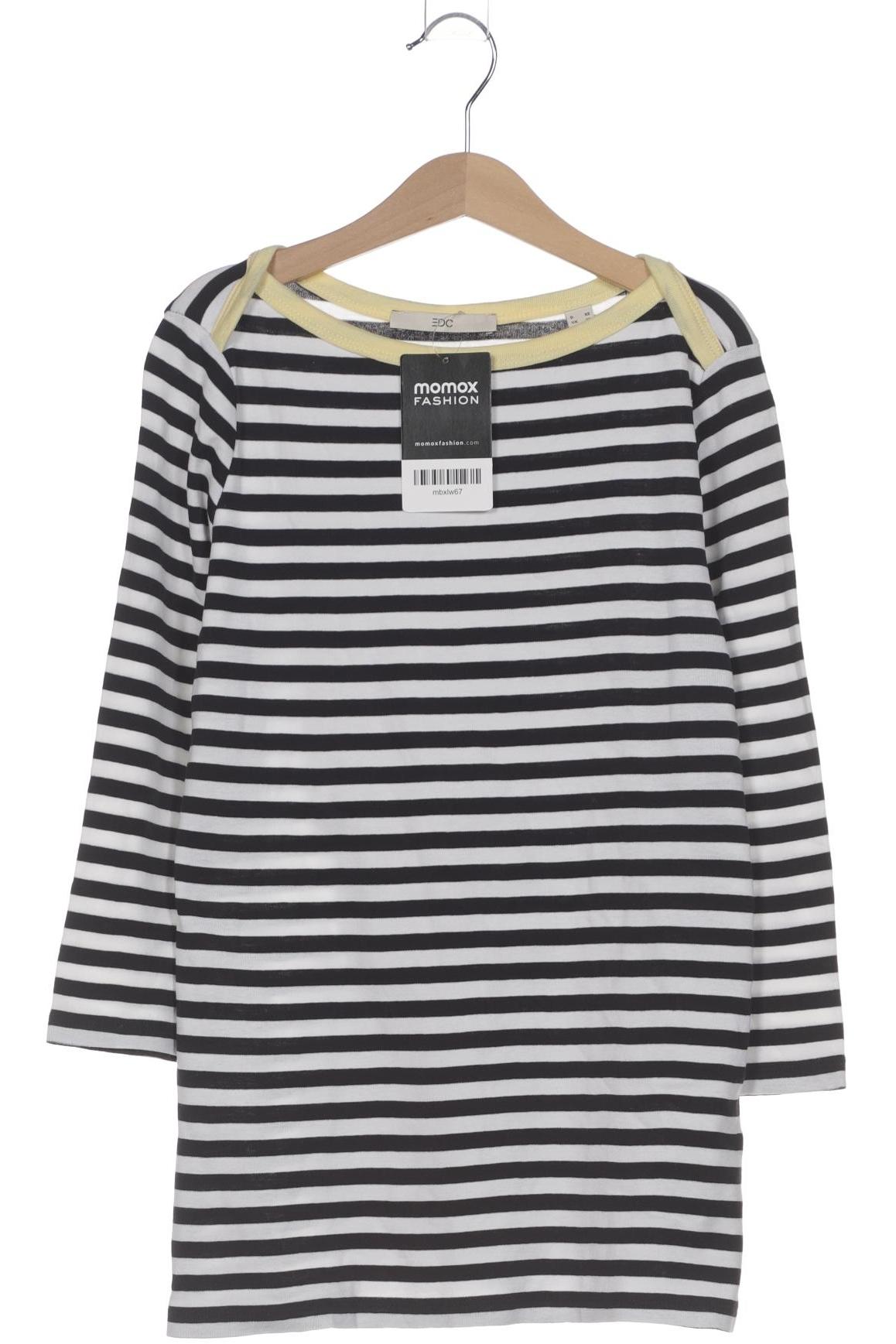 

edc by Esprit Damen Langarmshirt, schwarz, Gr. 34