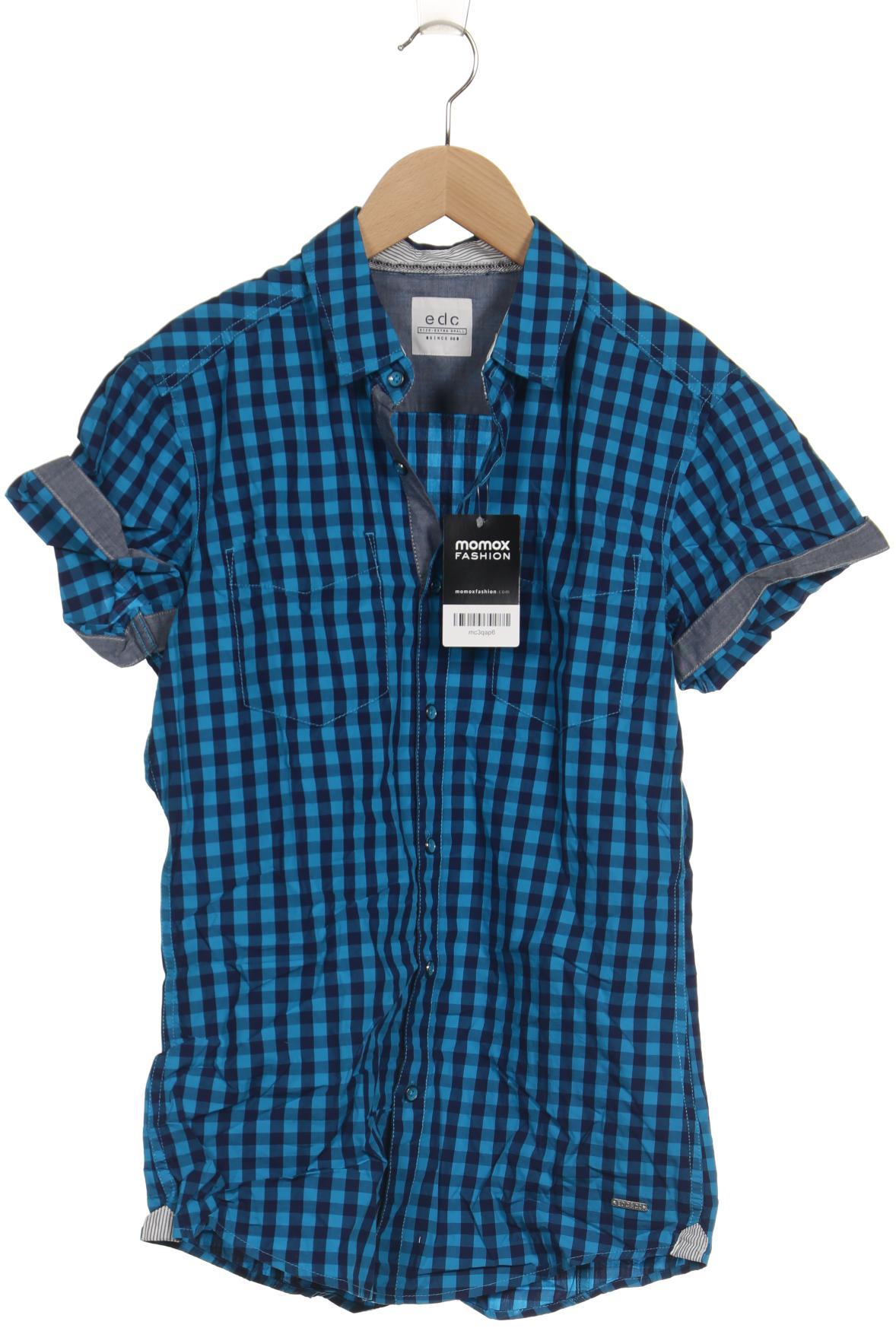 

edc by Esprit Herren Hemd, blau, Gr. 44