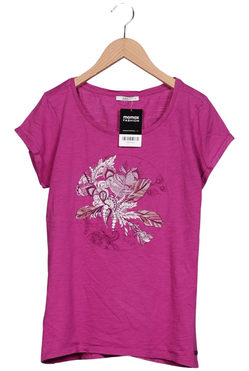 

edc by Esprit Damen T-Shirt, pink, Gr. 36