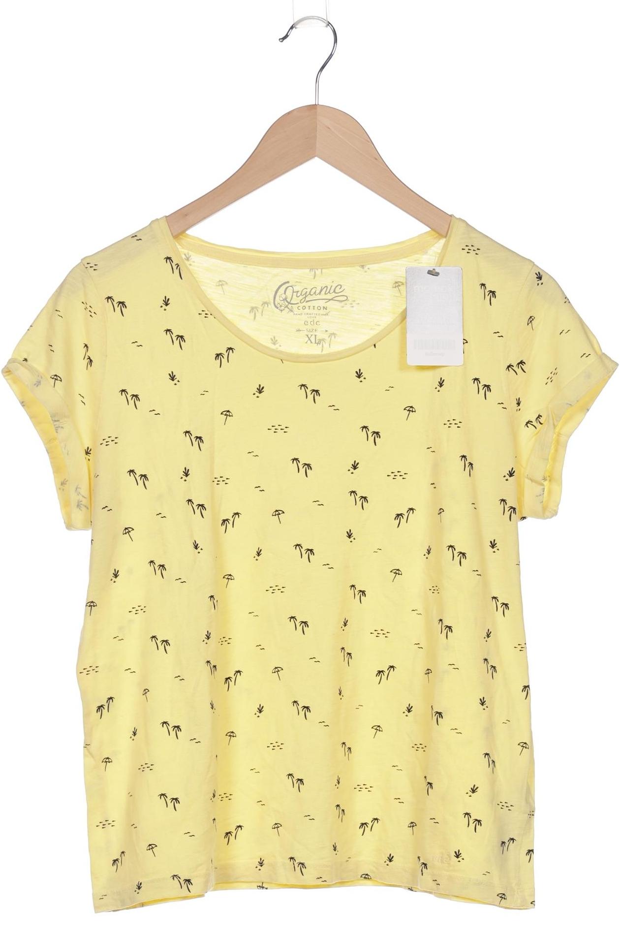 

edc by Esprit Damen T-Shirt, gelb, Gr. 44
