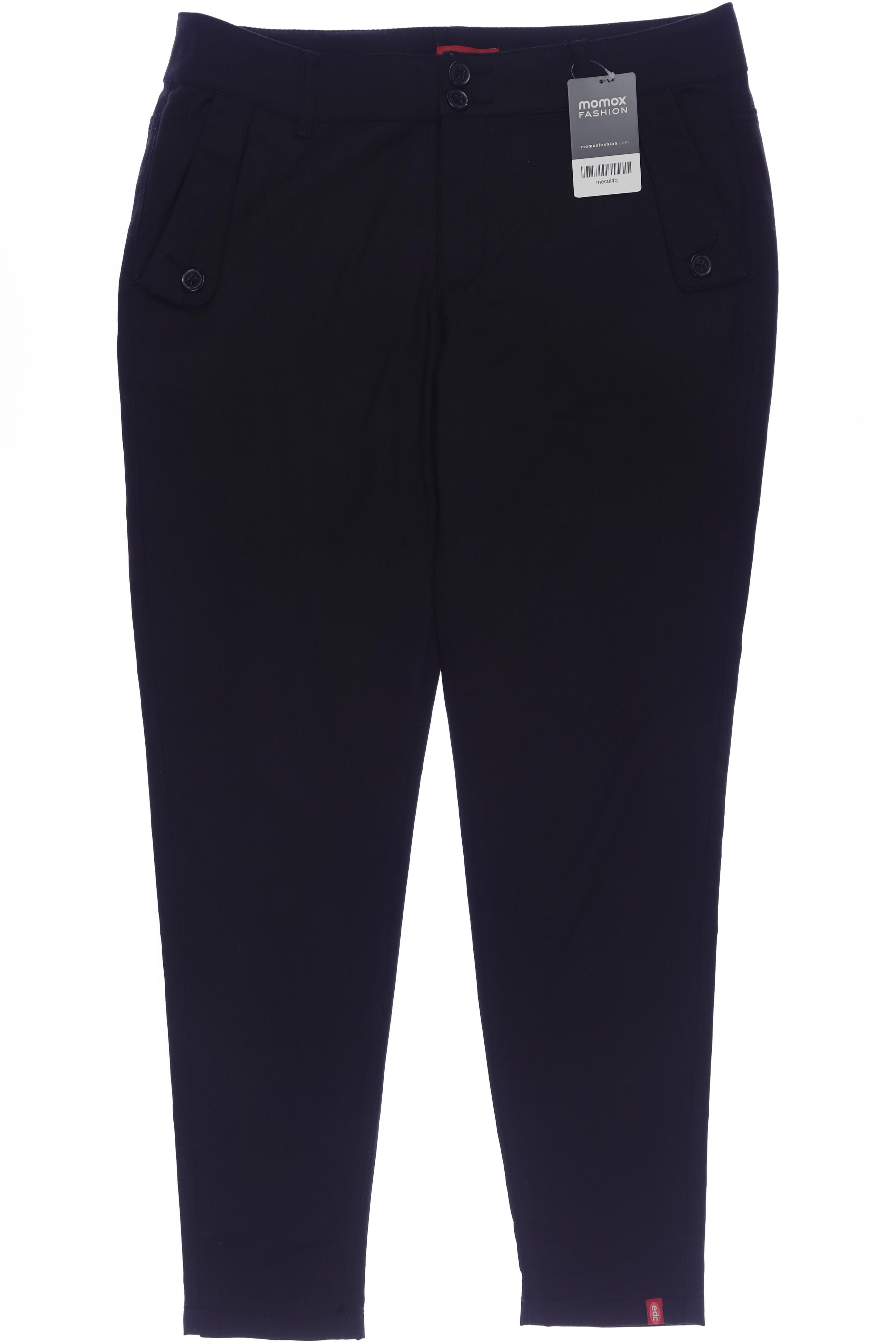 

edc by Esprit Damen Stoffhose, schwarz, Gr. 38