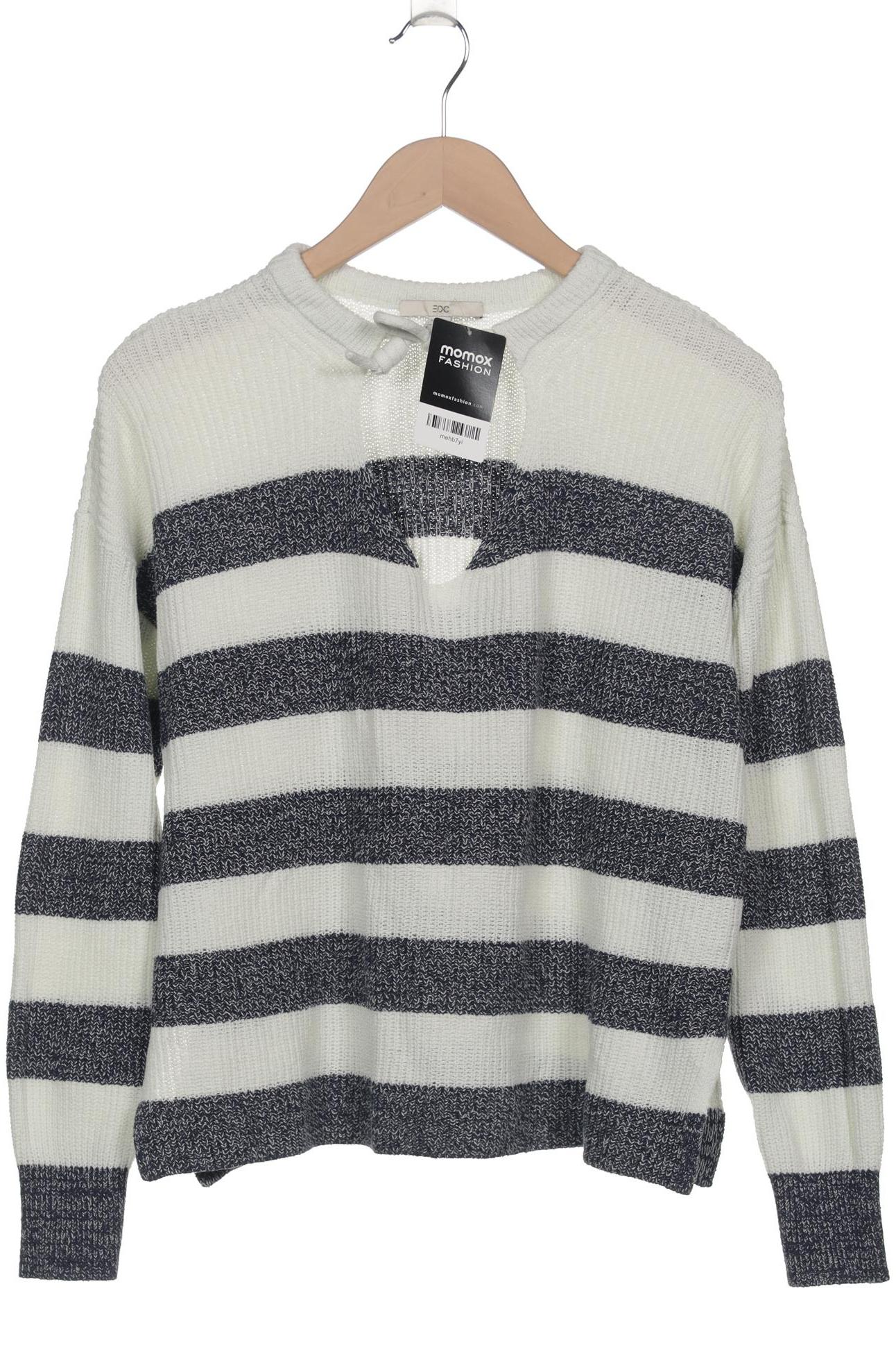 

edc by Esprit Damen Pullover, weiß, Gr. 38
