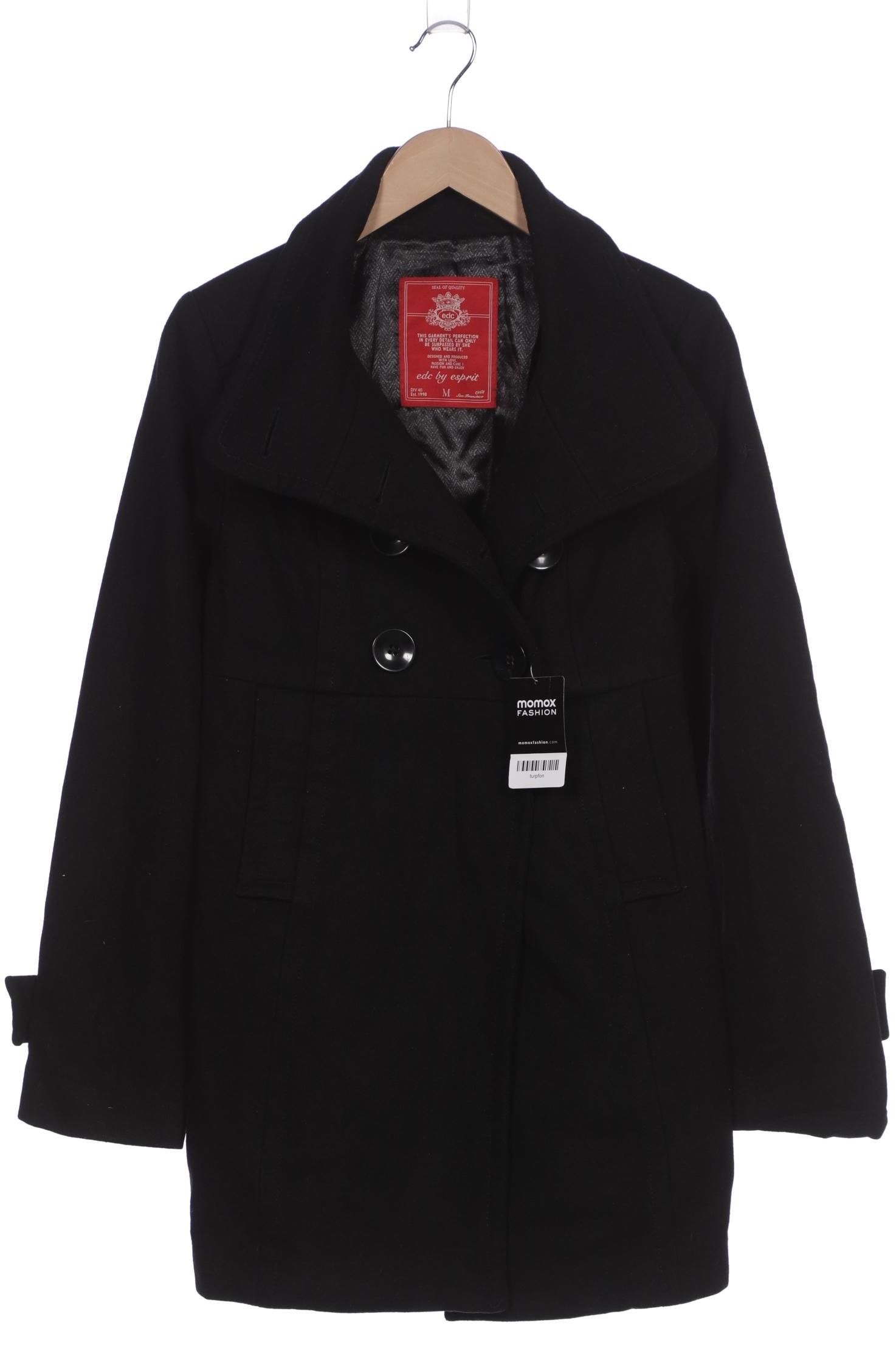 

edc by Esprit Damen Mantel, schwarz, Gr. 38