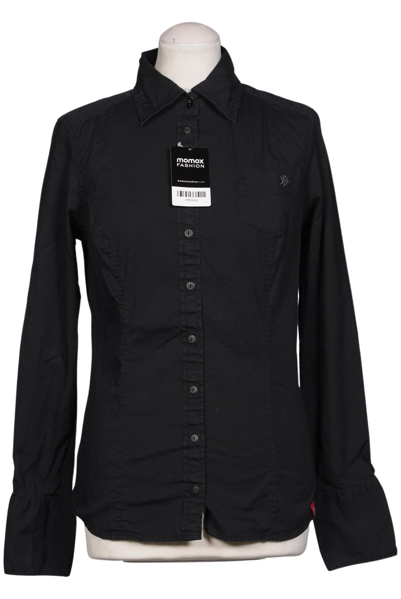 

edc by Esprit Damen Bluse, schwarz, Gr. 38