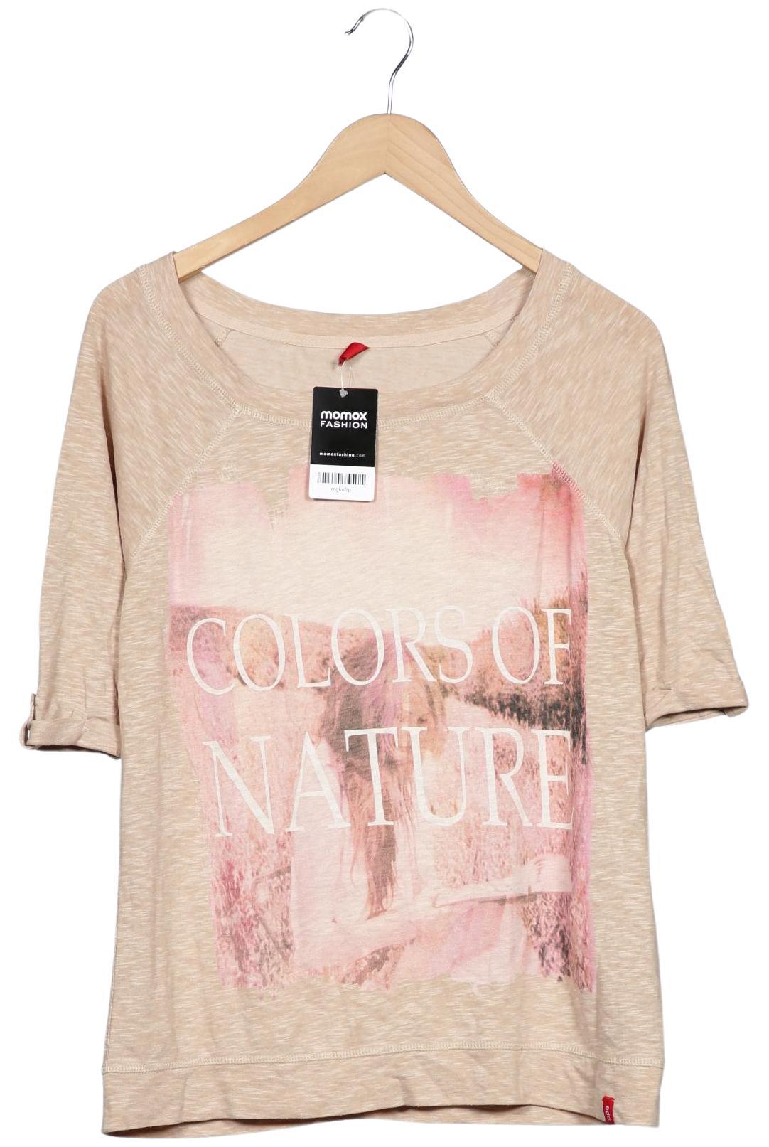 

edc by Esprit Damen T-Shirt, beige, Gr. 44