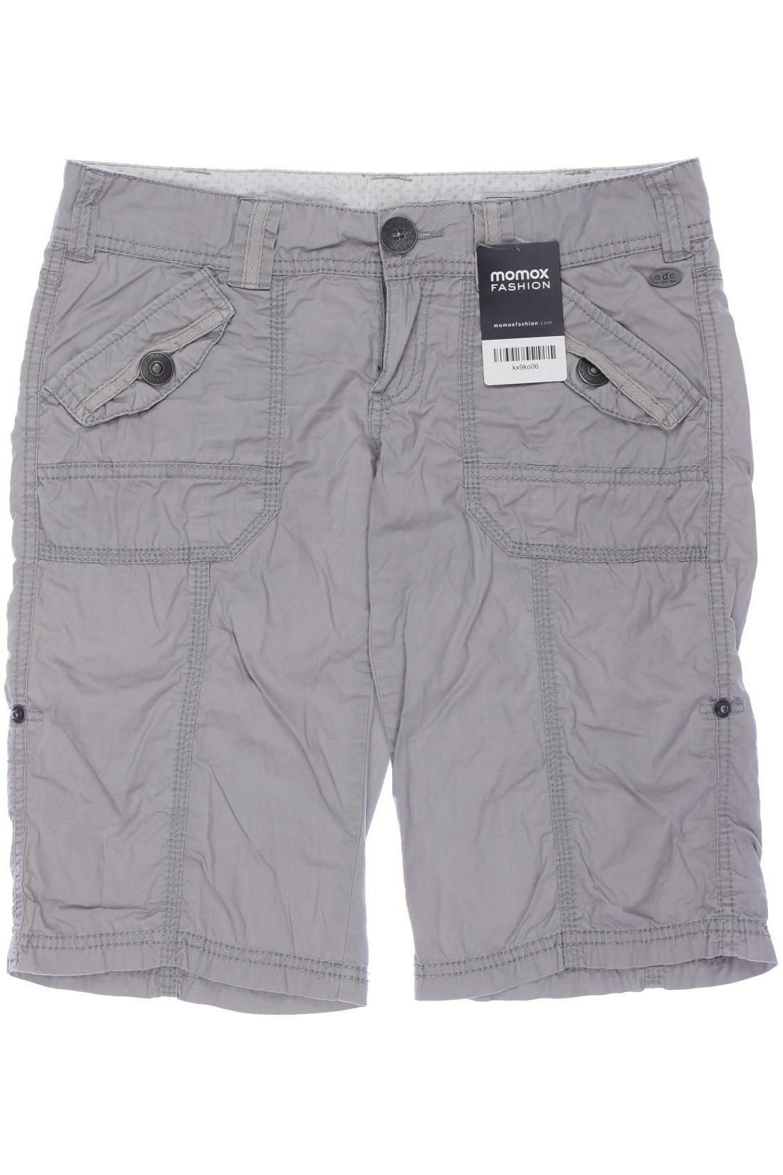 

edc by Esprit Damen Shorts, grau, Gr. 34