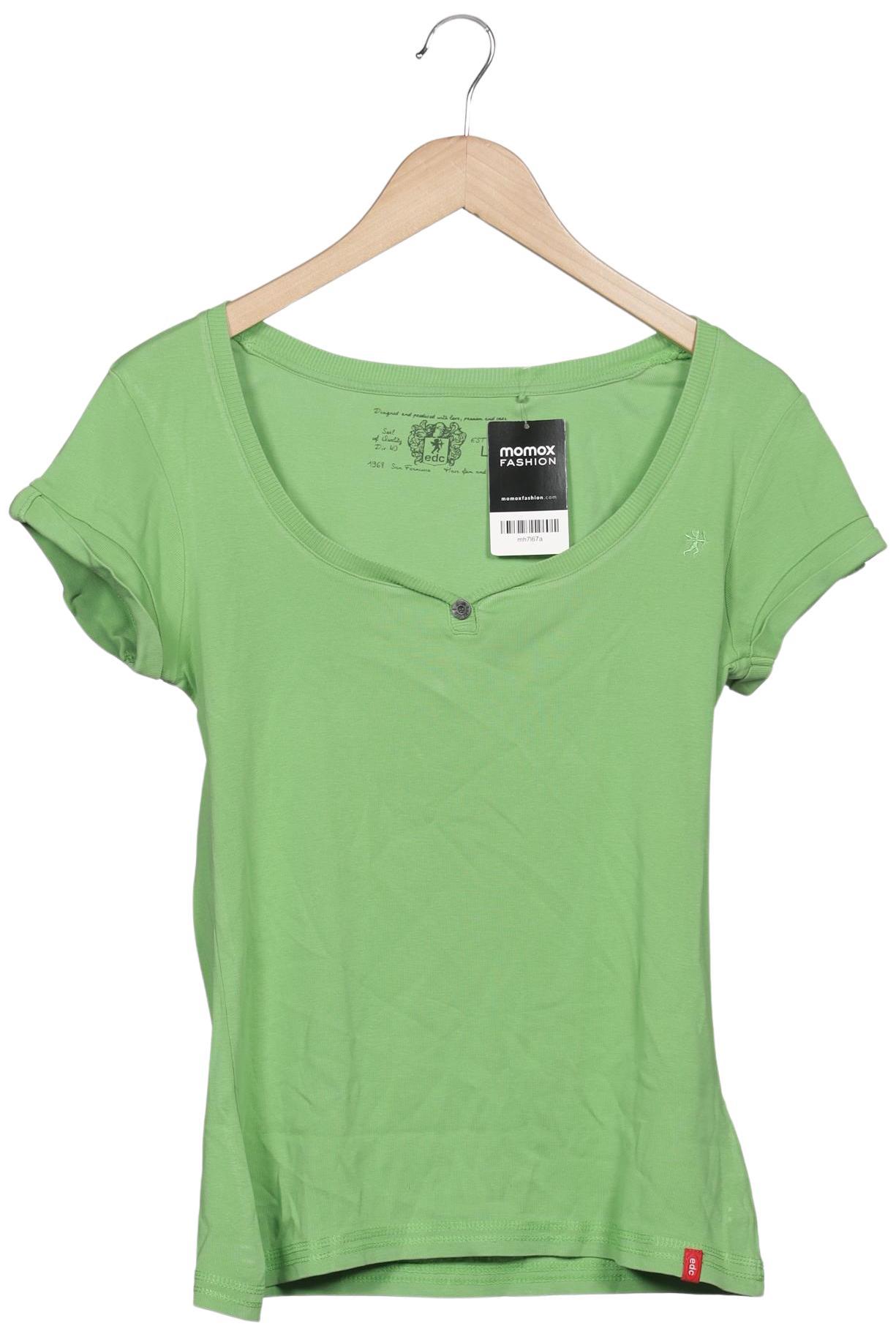 

edc by Esprit Damen T-Shirt, hellgrün, Gr. 42