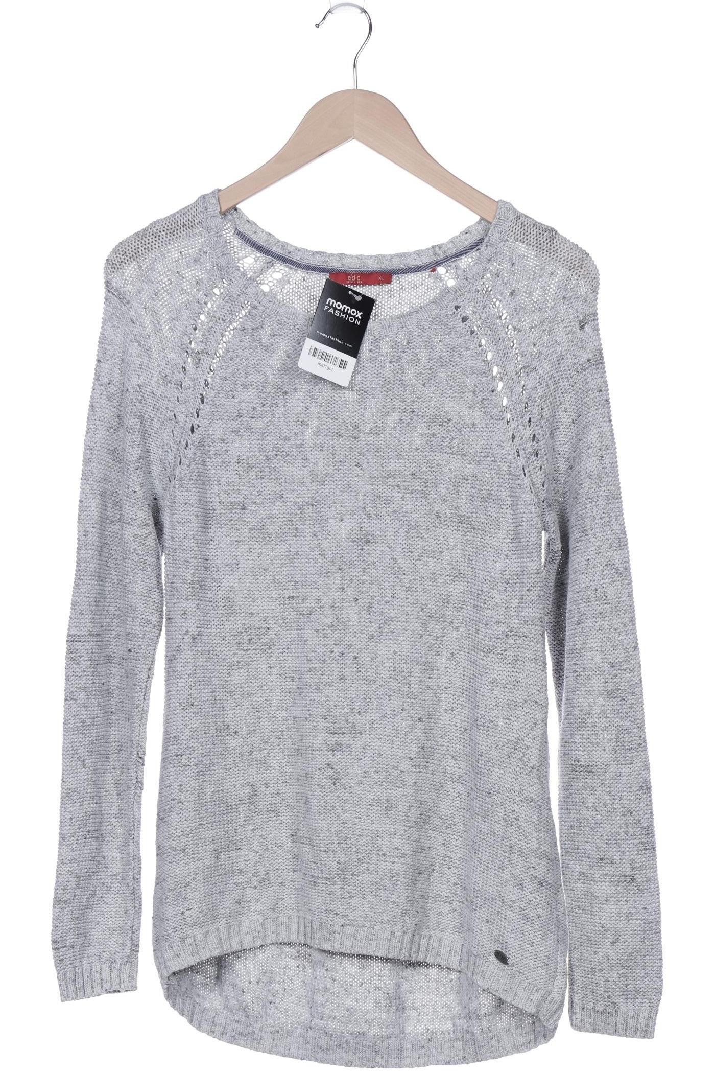 

edc by Esprit Damen Pullover, grau, Gr. 44