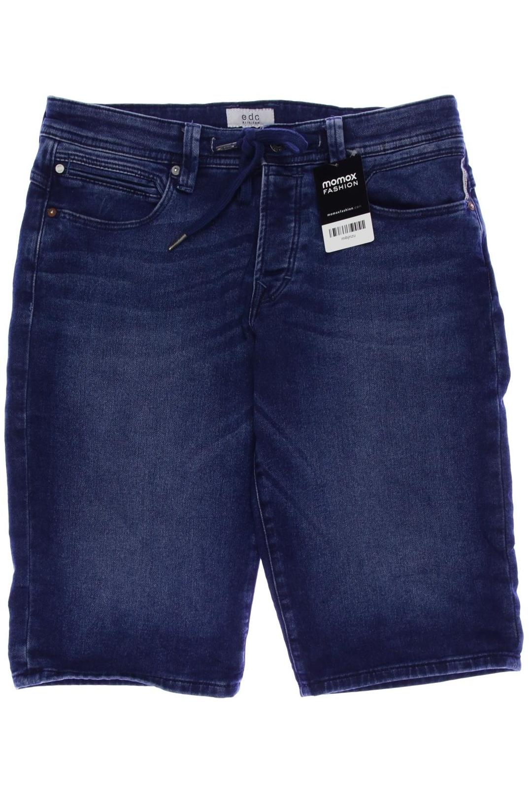 

edc by Esprit Herren Shorts, blau, Gr. 32