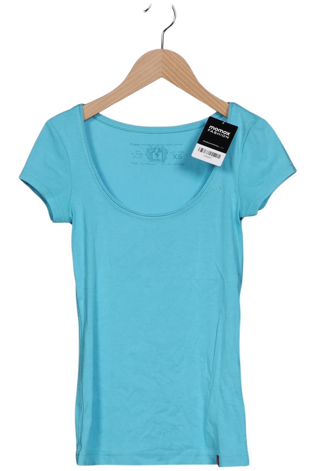 

edc by Esprit Damen T-Shirt, türkis, Gr. 34