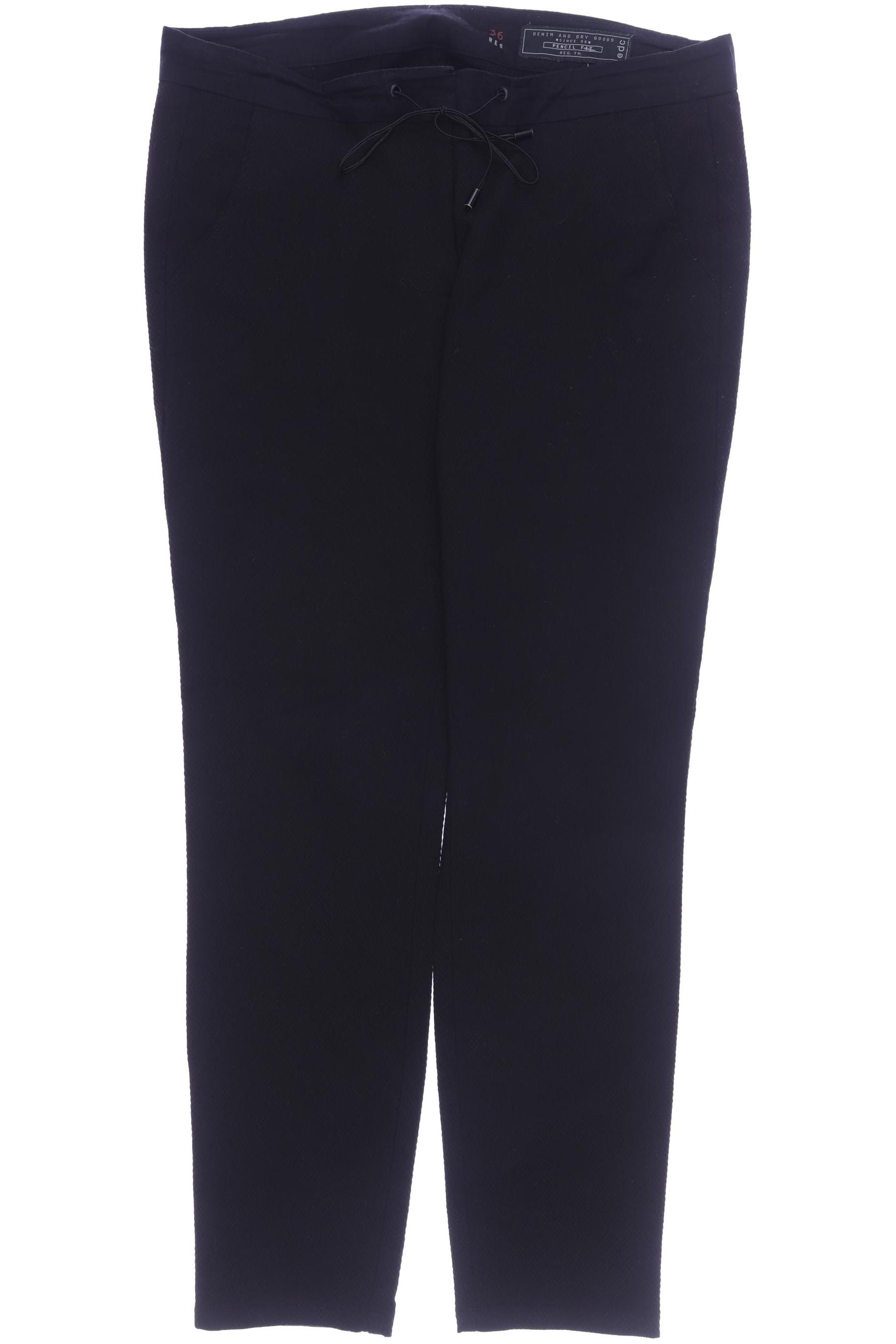 

edc by Esprit Damen Stoffhose, schwarz, Gr. 36