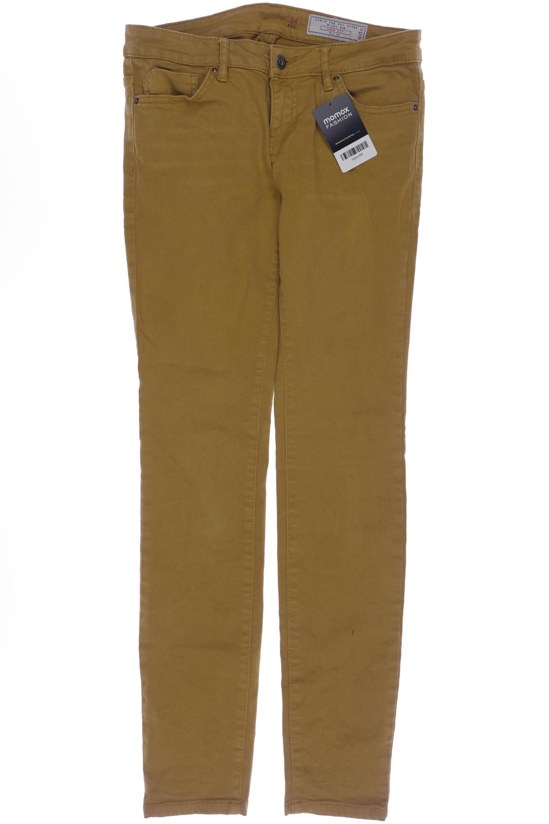 

edc by Esprit Damen Jeans, gelb, Gr. 34