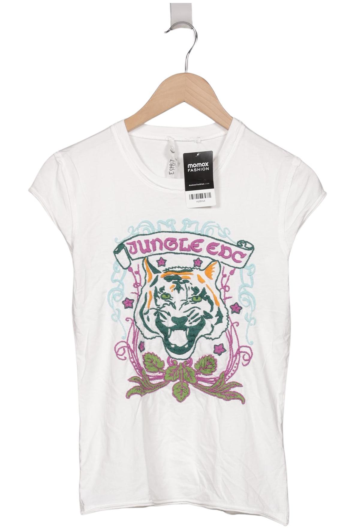 

edc by Esprit Damen T-Shirt, weiß, Gr. 38