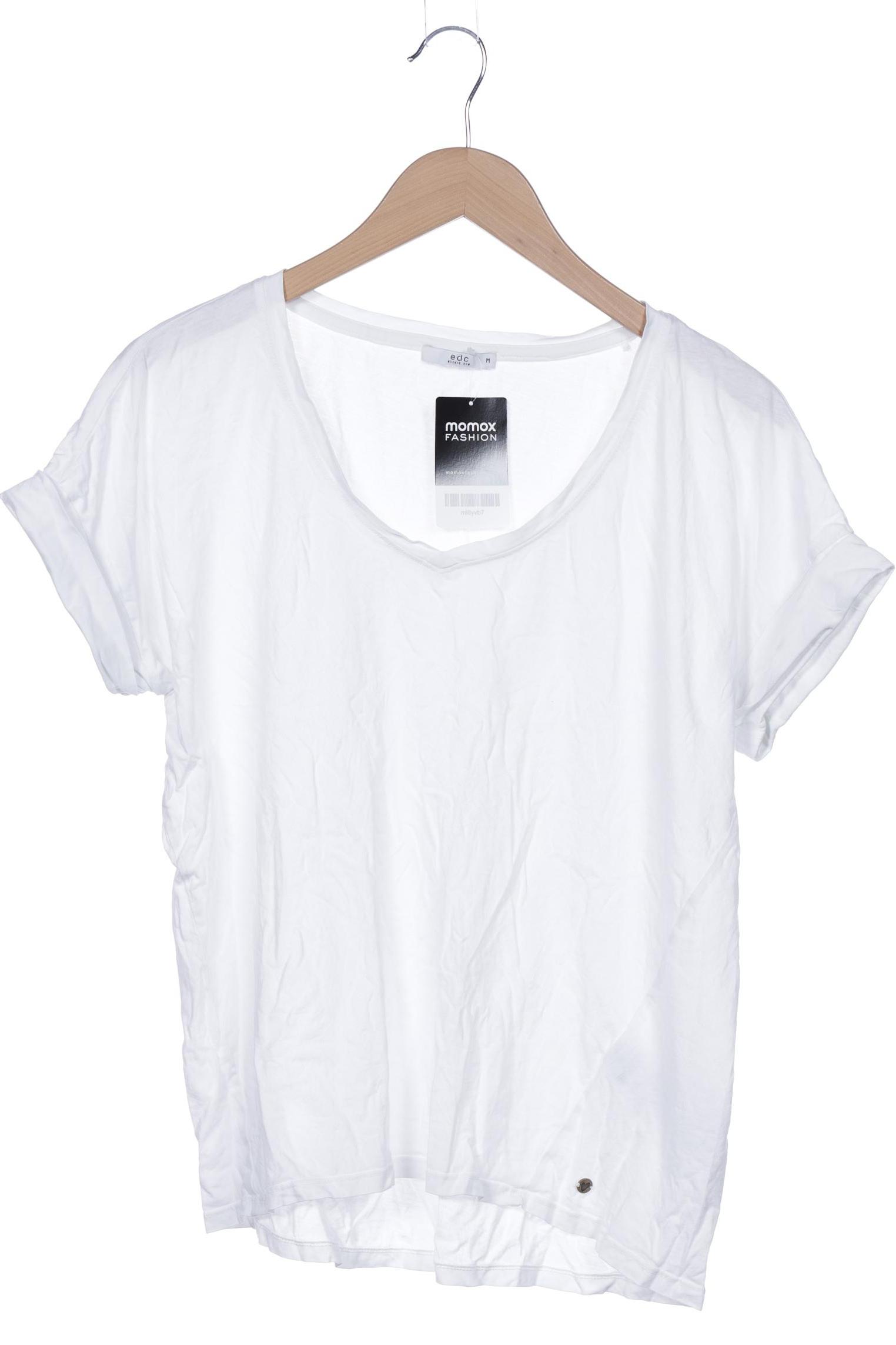 

edc by Esprit Damen T-Shirt, weiß, Gr. 38