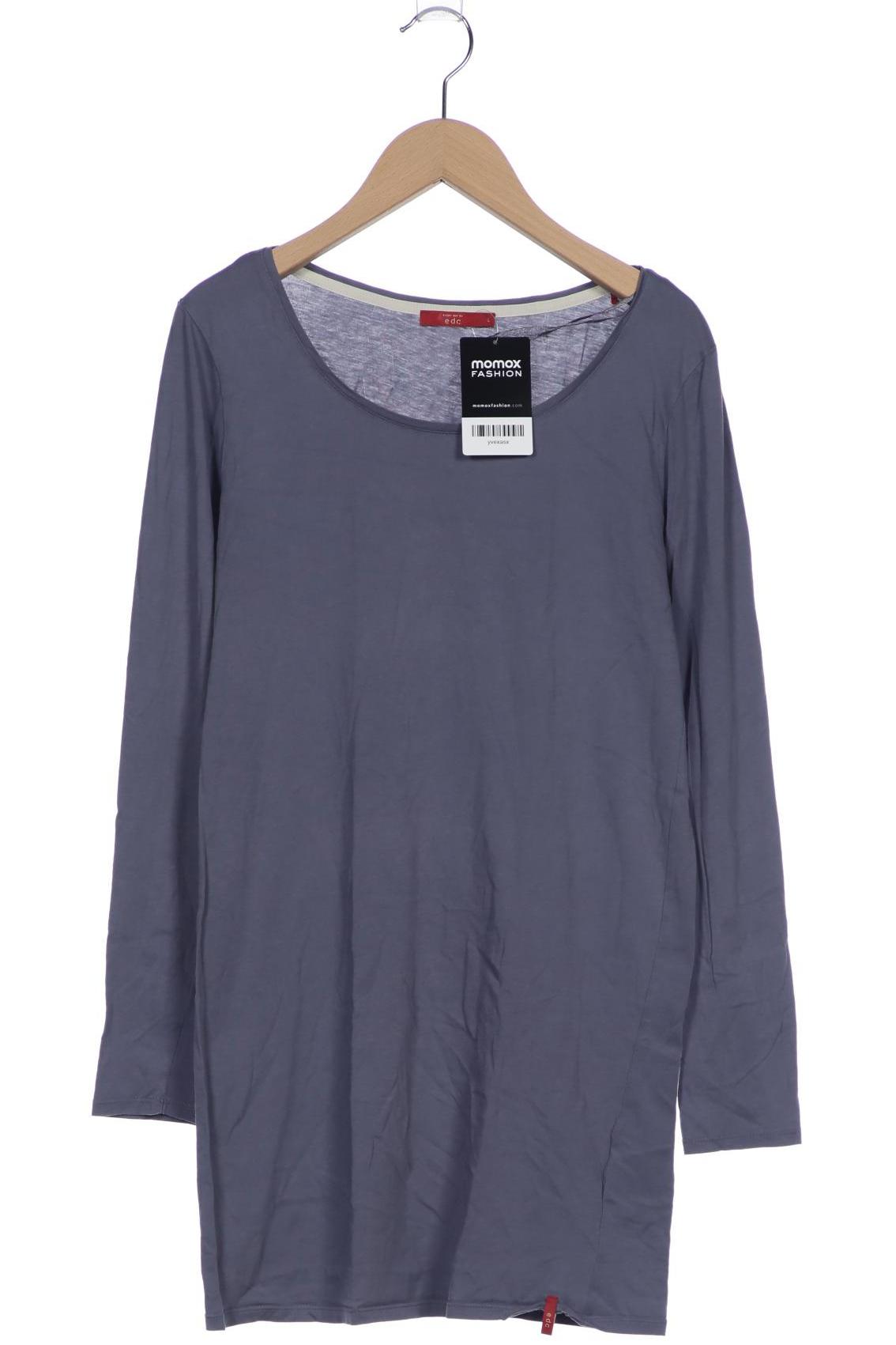 

edc by Esprit Damen Langarmshirt, grau, Gr. 42