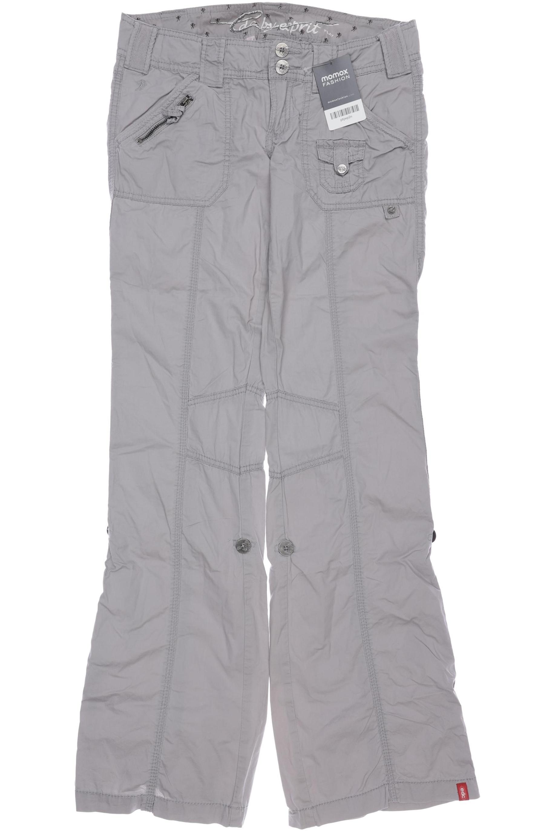 

edc by Esprit Damen Stoffhose, grau, Gr. 29