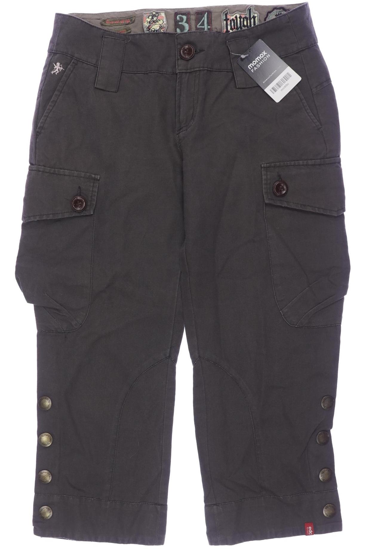 

edc by Esprit Damen Stoffhose, braun, Gr. 34