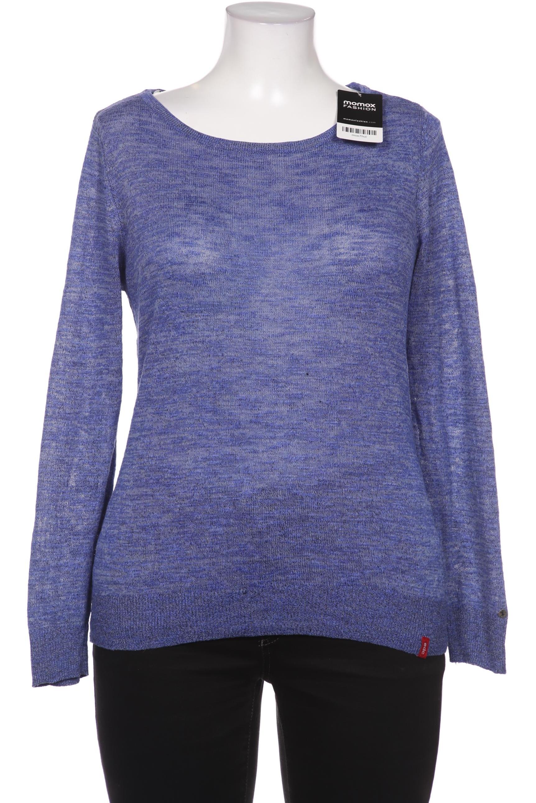 

edc by Esprit Damen Pullover, blau, Gr. 44