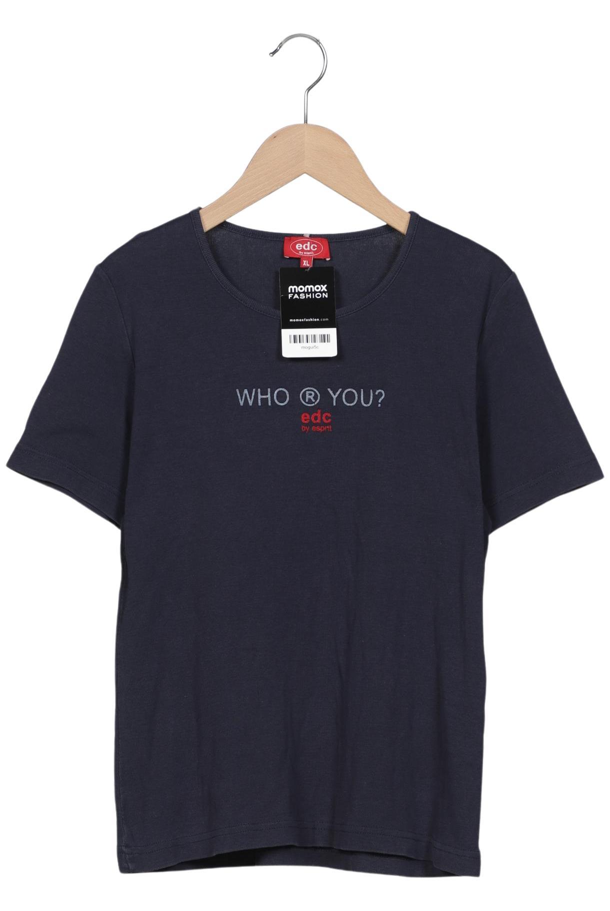 

edc by Esprit Damen T-Shirt, marineblau, Gr. 44