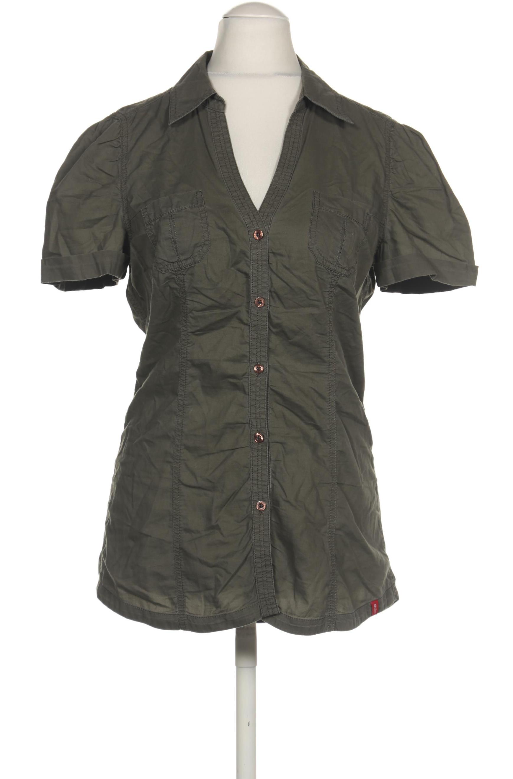 

edc by Esprit Damen Bluse, grün, Gr. 38