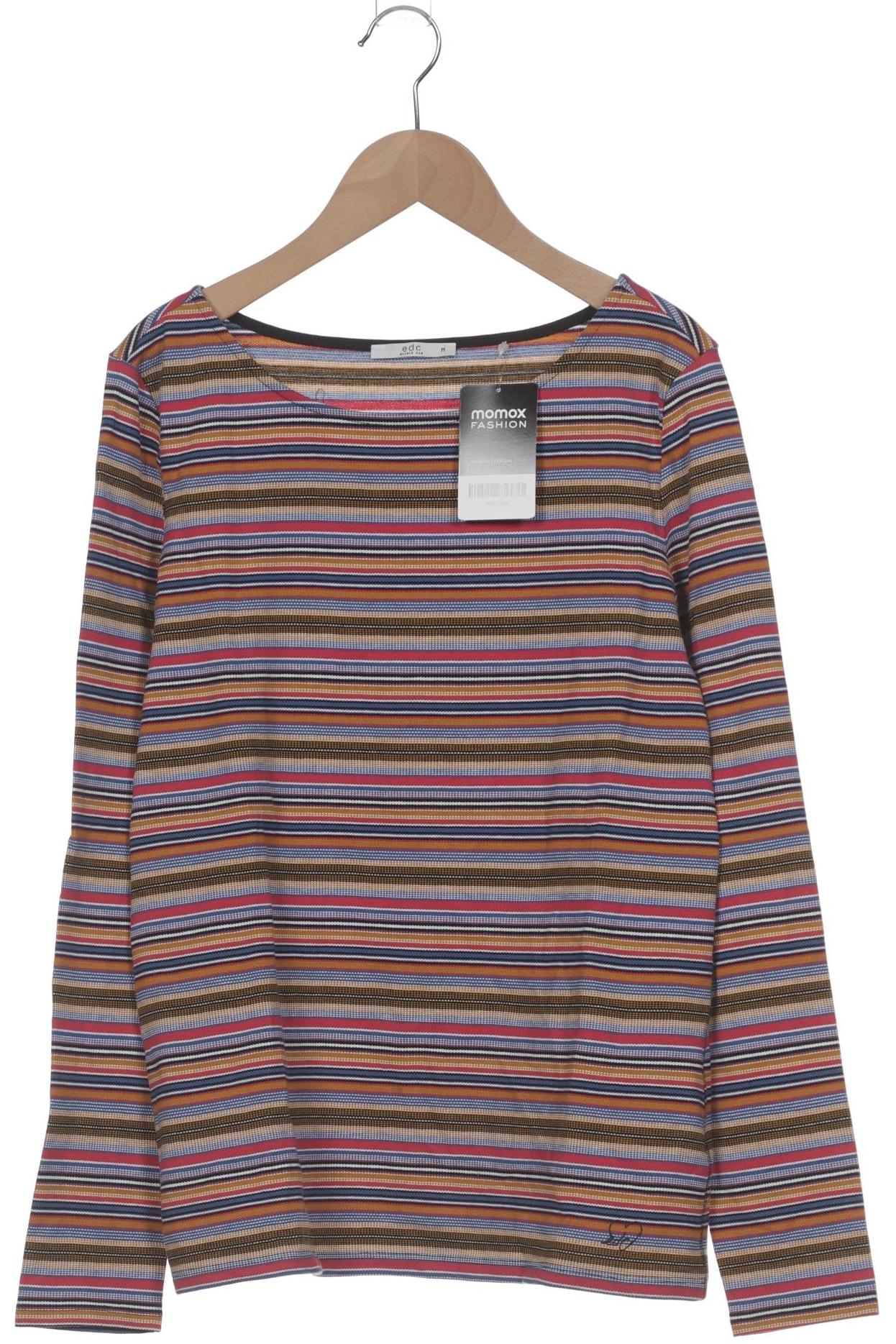 

edc by Esprit Damen Langarmshirt, mehrfarbig, Gr. 38