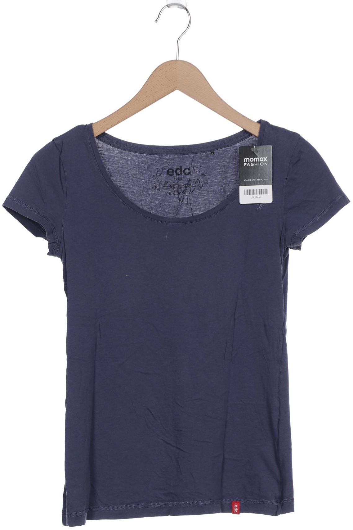 

edc by Esprit Damen T-Shirt, marineblau, Gr. 38