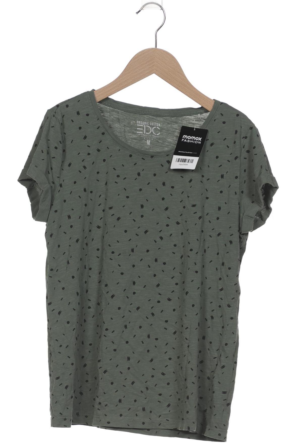 

edc by Esprit Damen T-Shirt, grün, Gr. 38