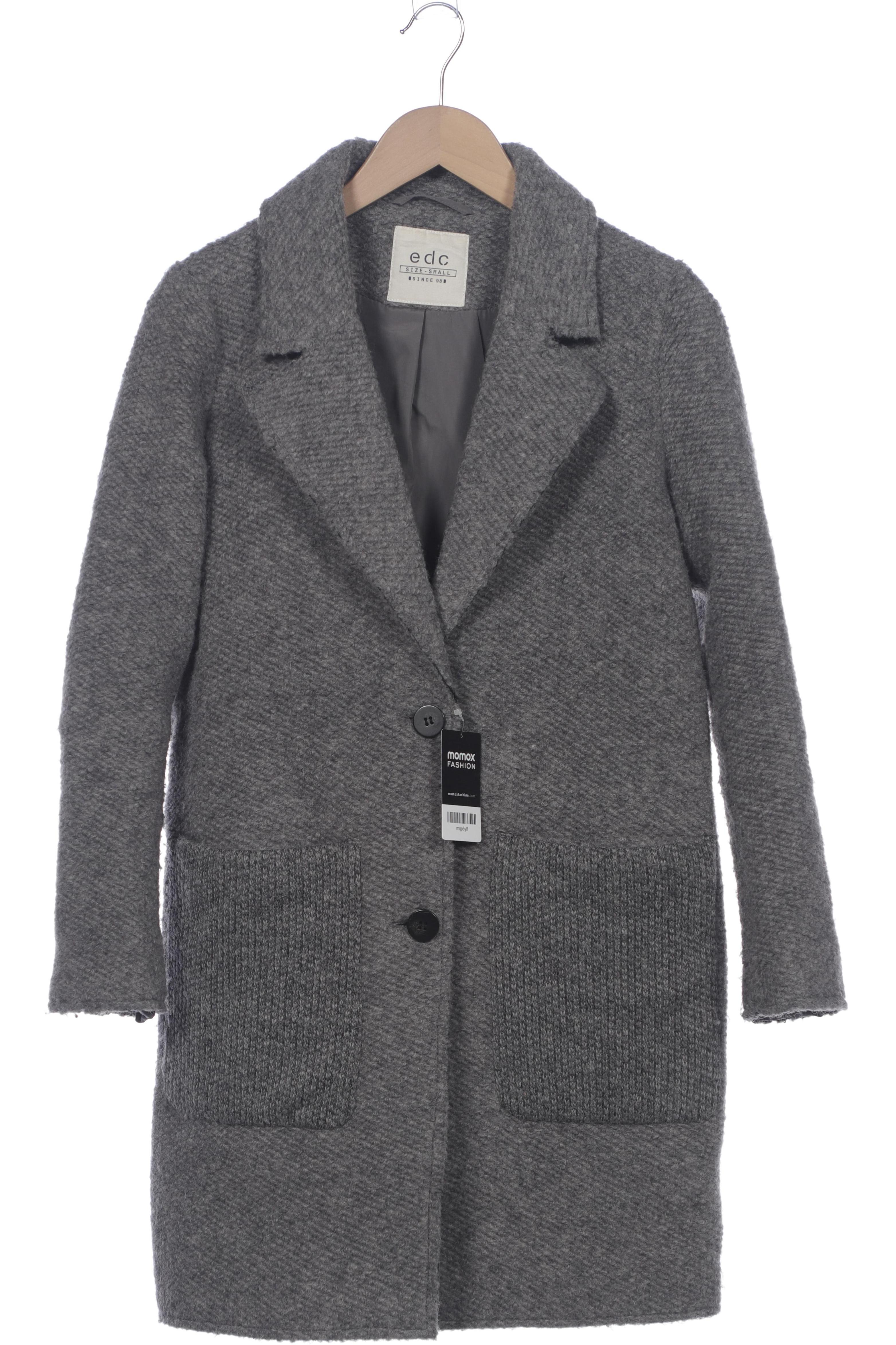 

edc by Esprit Damen Mantel, grau, Gr. 36