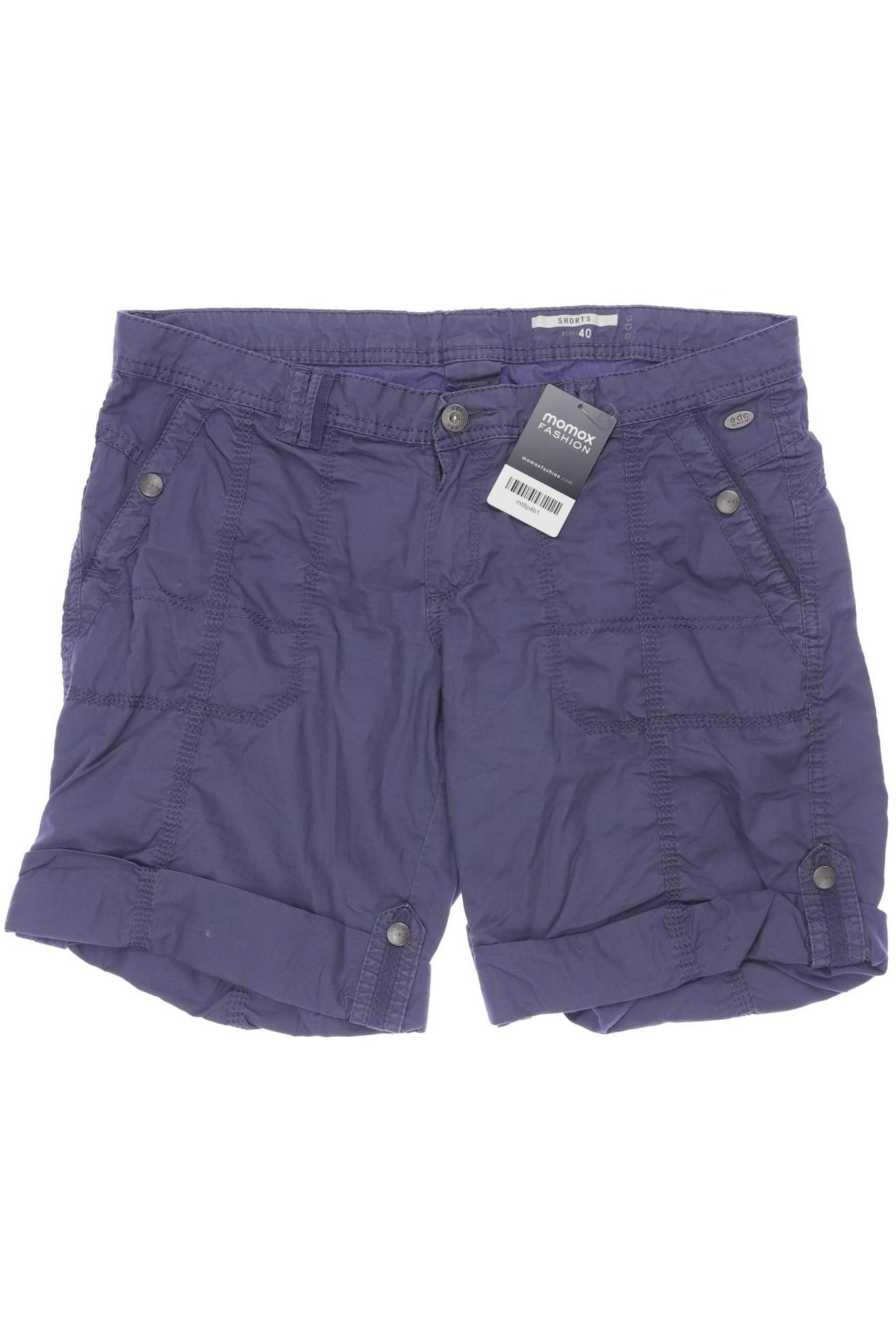 

edc by Esprit Damen Shorts, blau, Gr. 40
