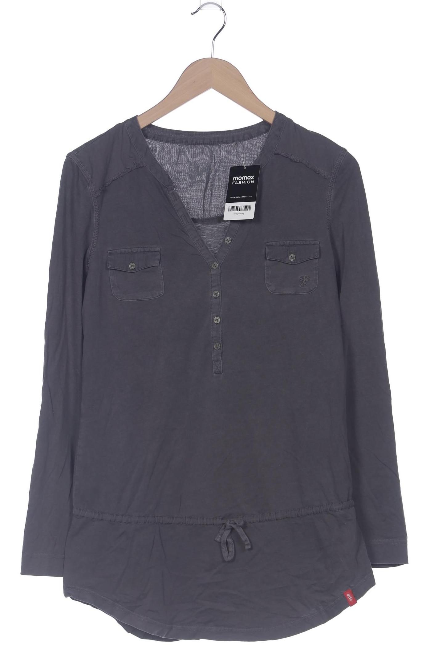 

edc by Esprit Damen Langarmshirt, grau, Gr. 42
