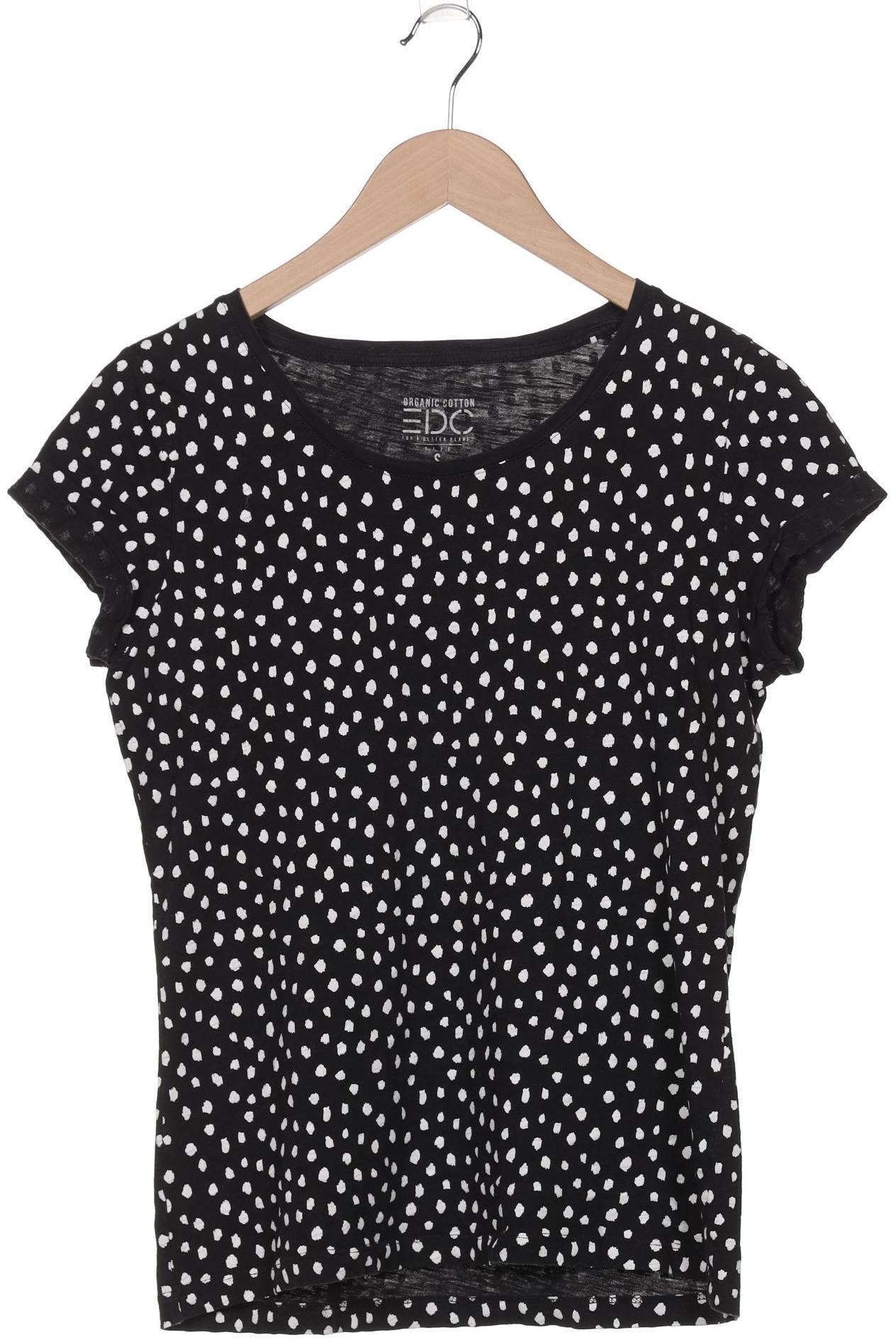 

edc by Esprit Damen T-Shirt, schwarz, Gr. 36