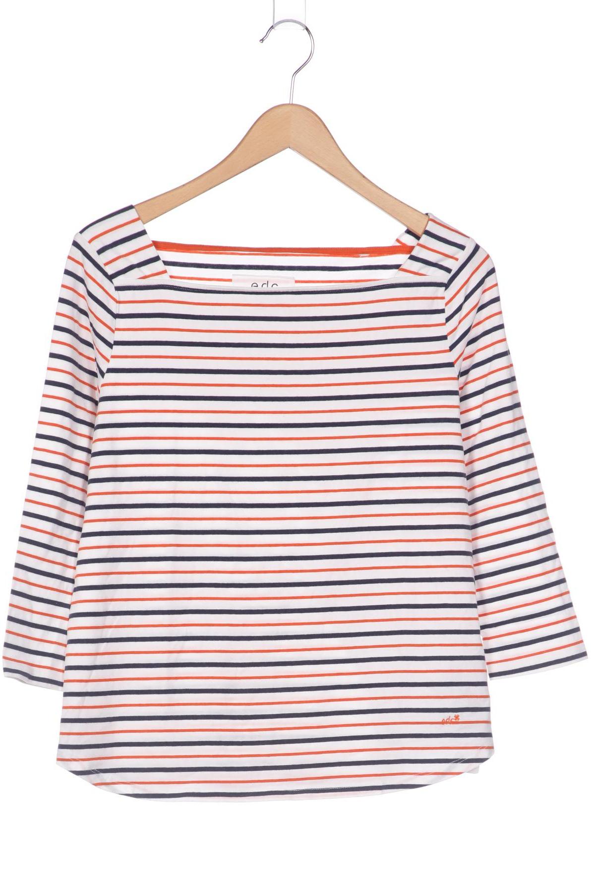 

edc by Esprit Damen Langarmshirt, weiß, Gr. 36