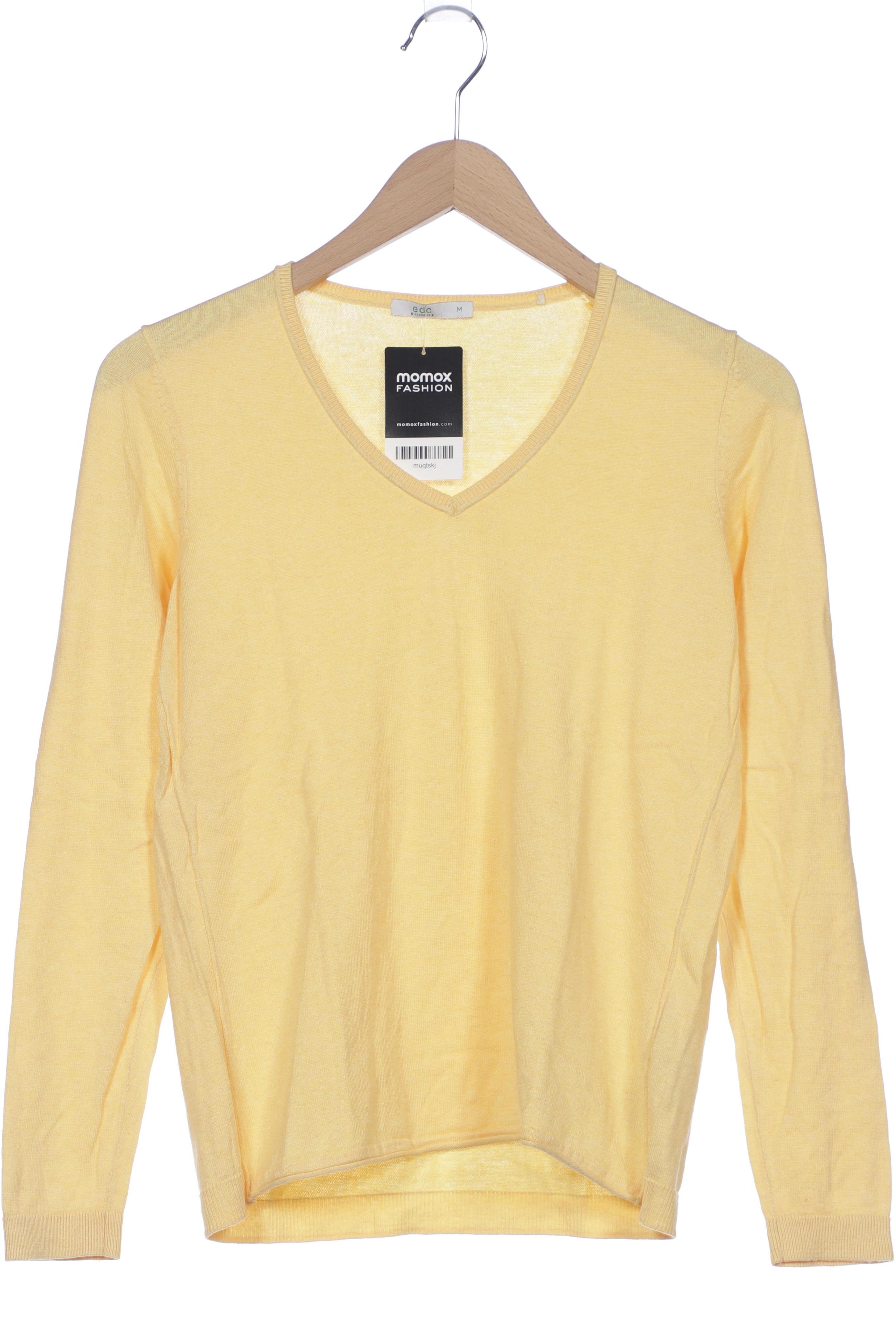 

edc by Esprit Damen Pullover, gelb, Gr. 38