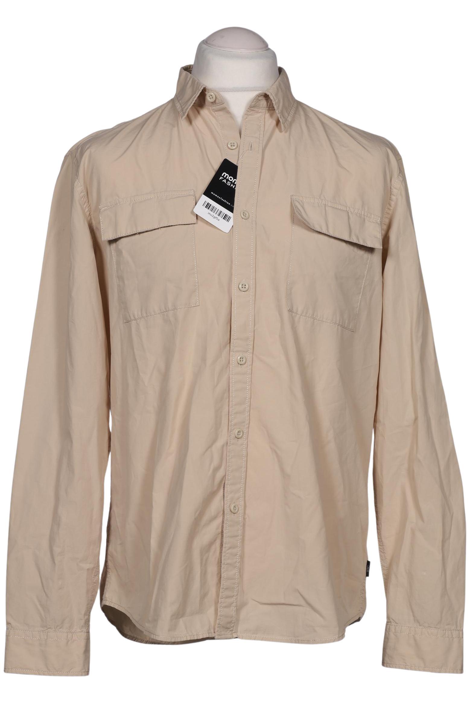 

edc by Esprit Herren Hemd, beige, Gr. 54