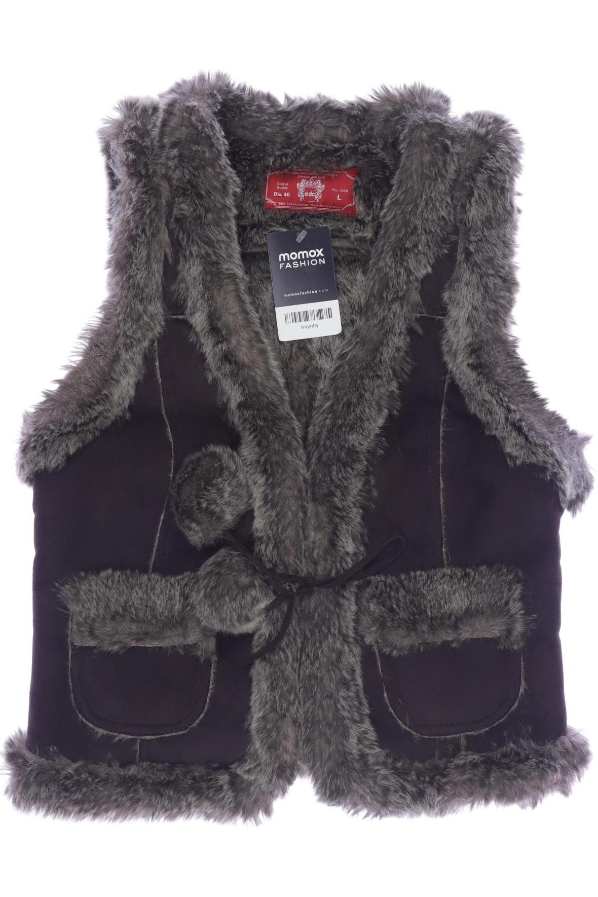 

edc by Esprit Damen Weste, braun, Gr. 42
