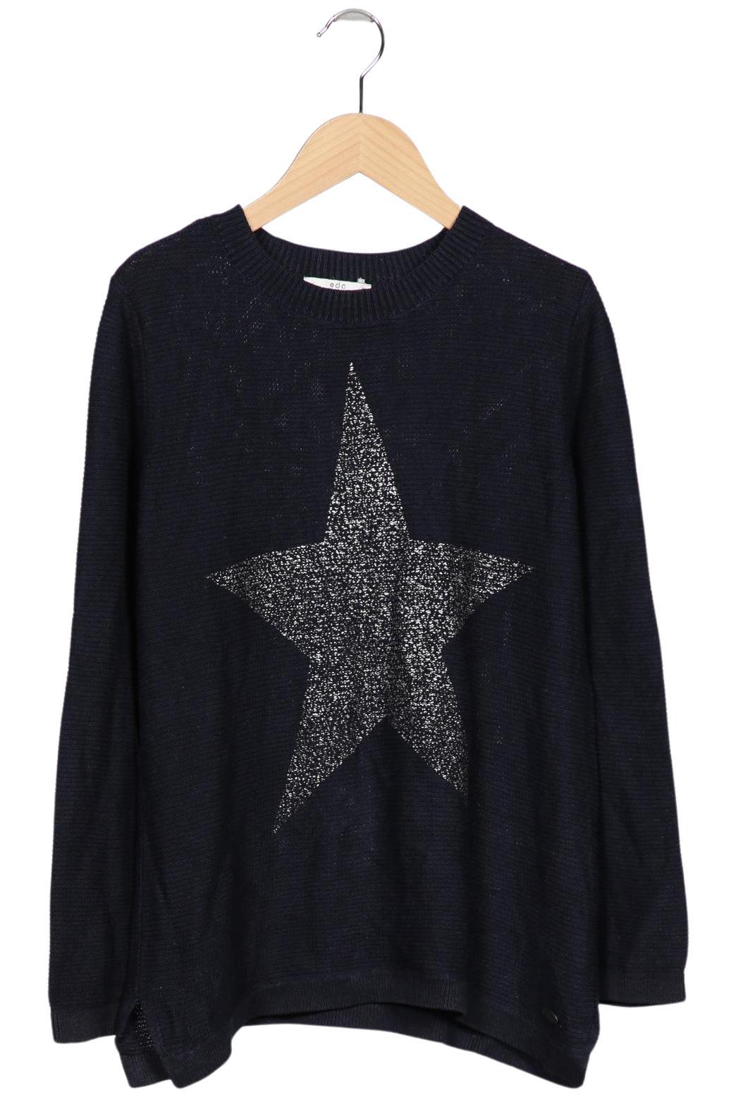 

edc by Esprit Damen Pullover, marineblau, Gr. 38