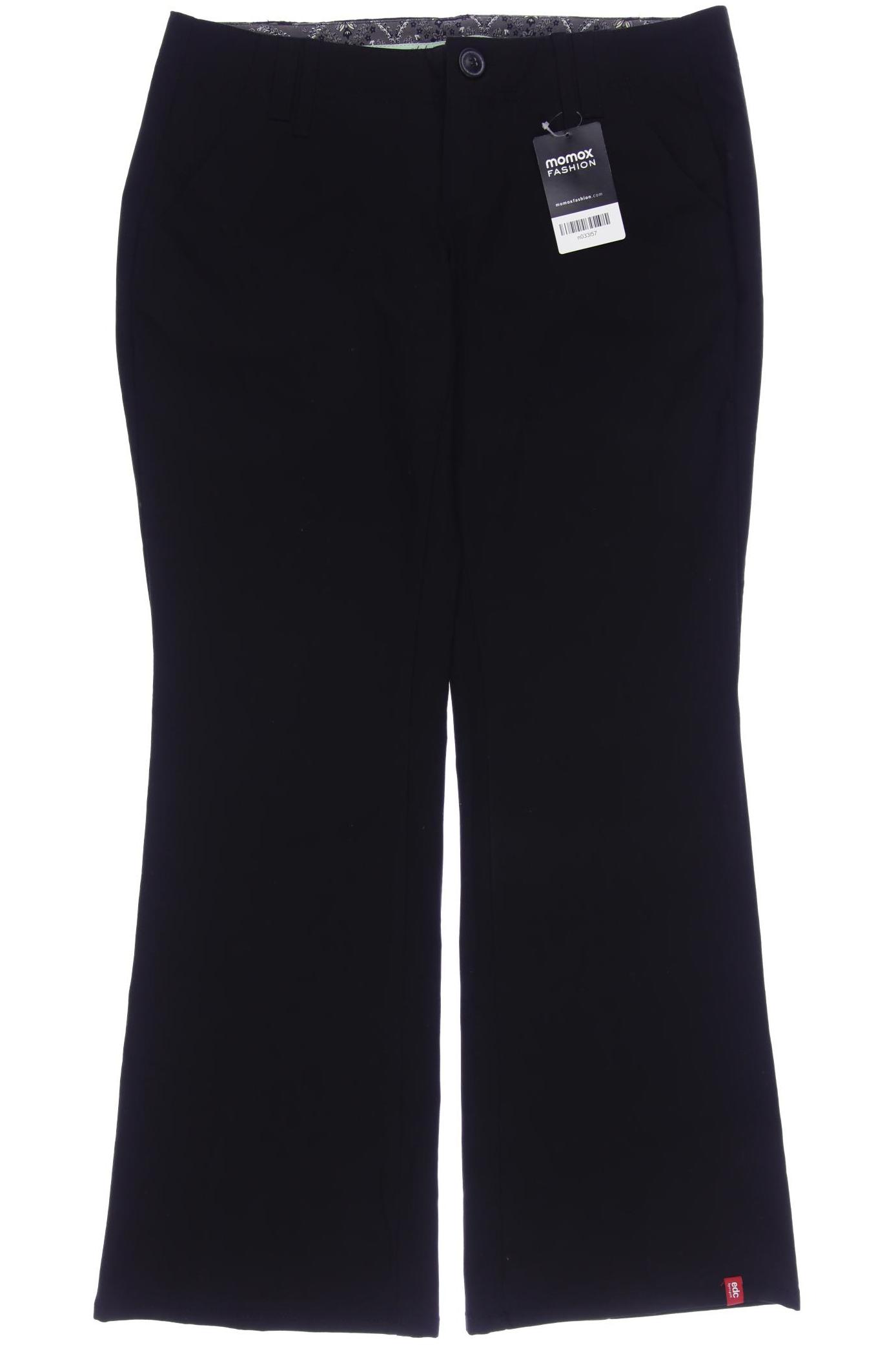 

edc by Esprit Damen Stoffhose, schwarz