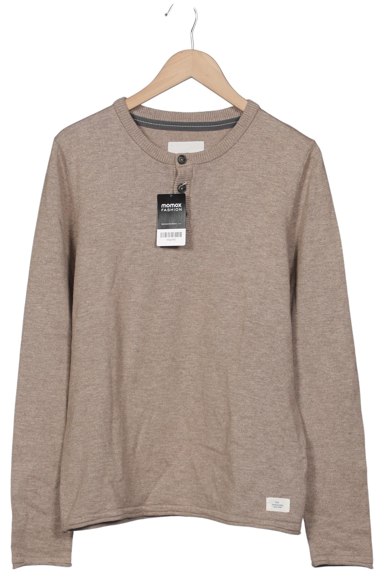

edc by Esprit Herren Pullover, beige, Gr. 52