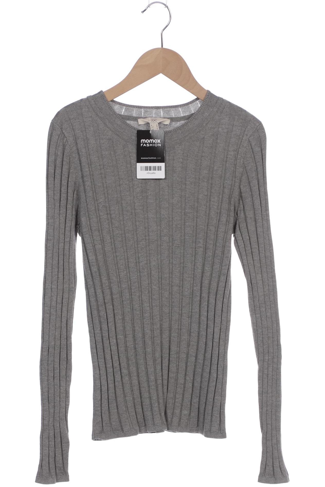 

edc by Esprit Damen Pullover, grau, Gr. 38