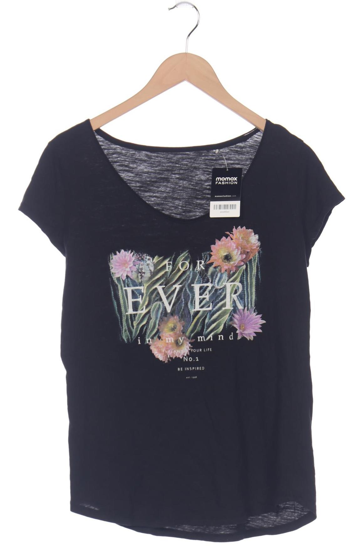 

edc by Esprit Damen T-Shirt, schwarz, Gr. 38