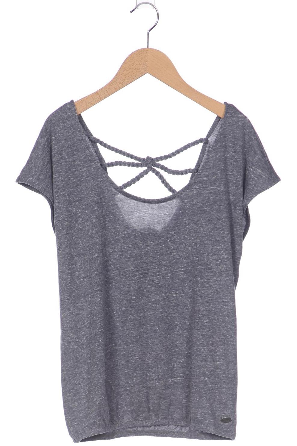 

edc by Esprit Damen T-Shirt, grau, Gr. 34