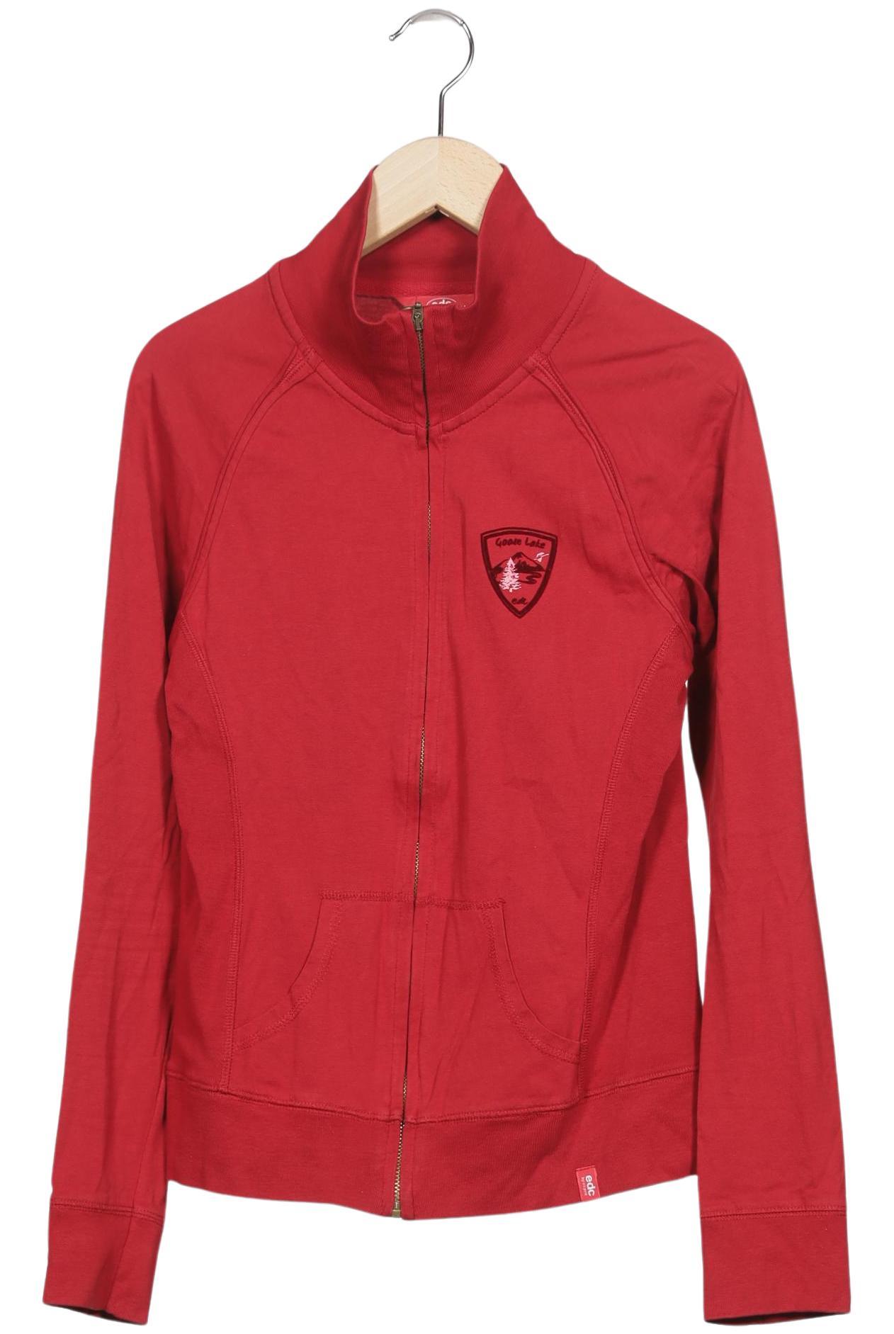 

edc by Esprit Damen Strickjacke, rot, Gr. 38