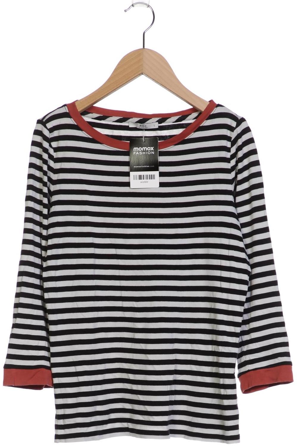 

edc by Esprit Damen Langarmshirt, schwarz, Gr. 42