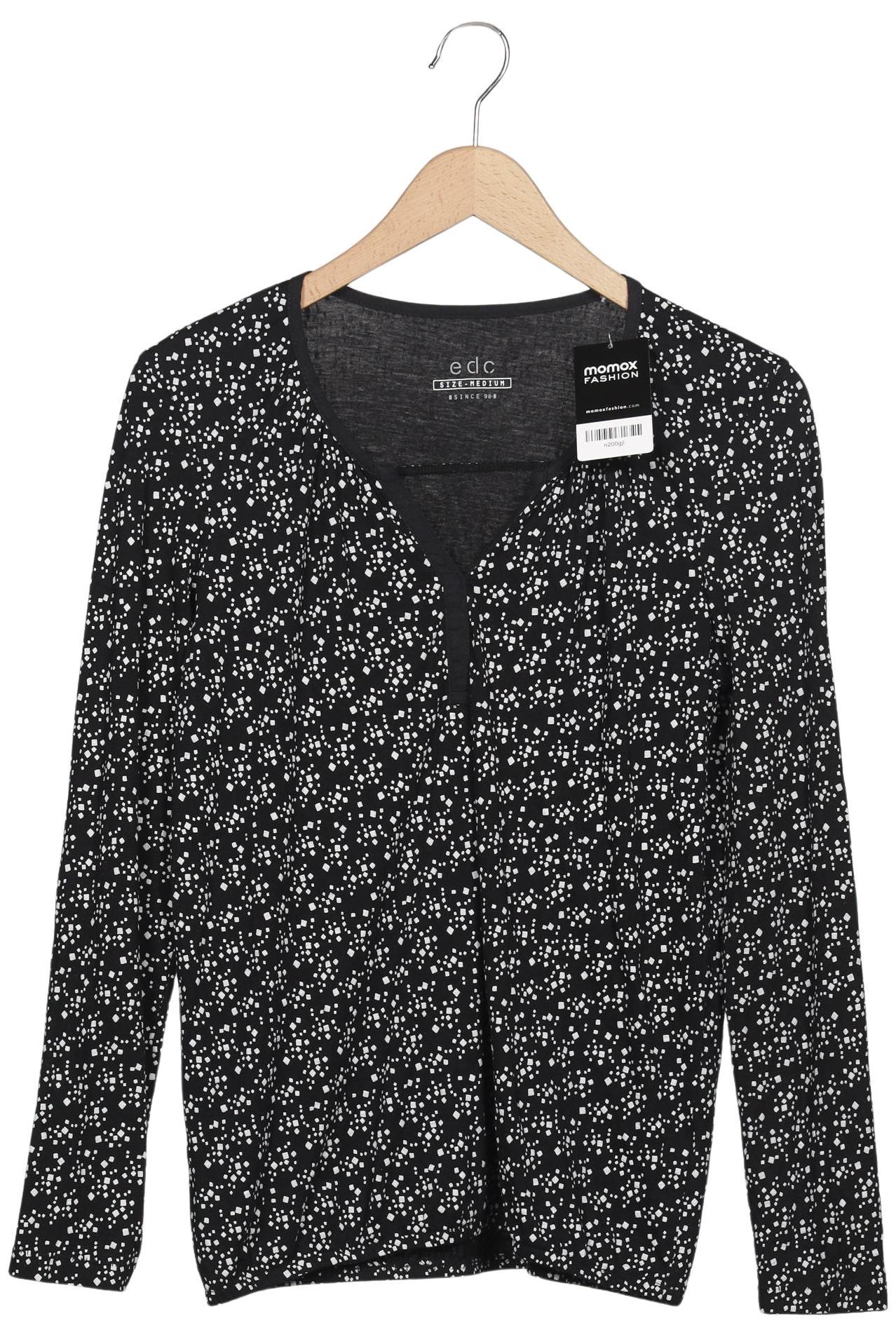 

edc by Esprit Damen Langarmshirt, mehrfarbig, Gr. 38