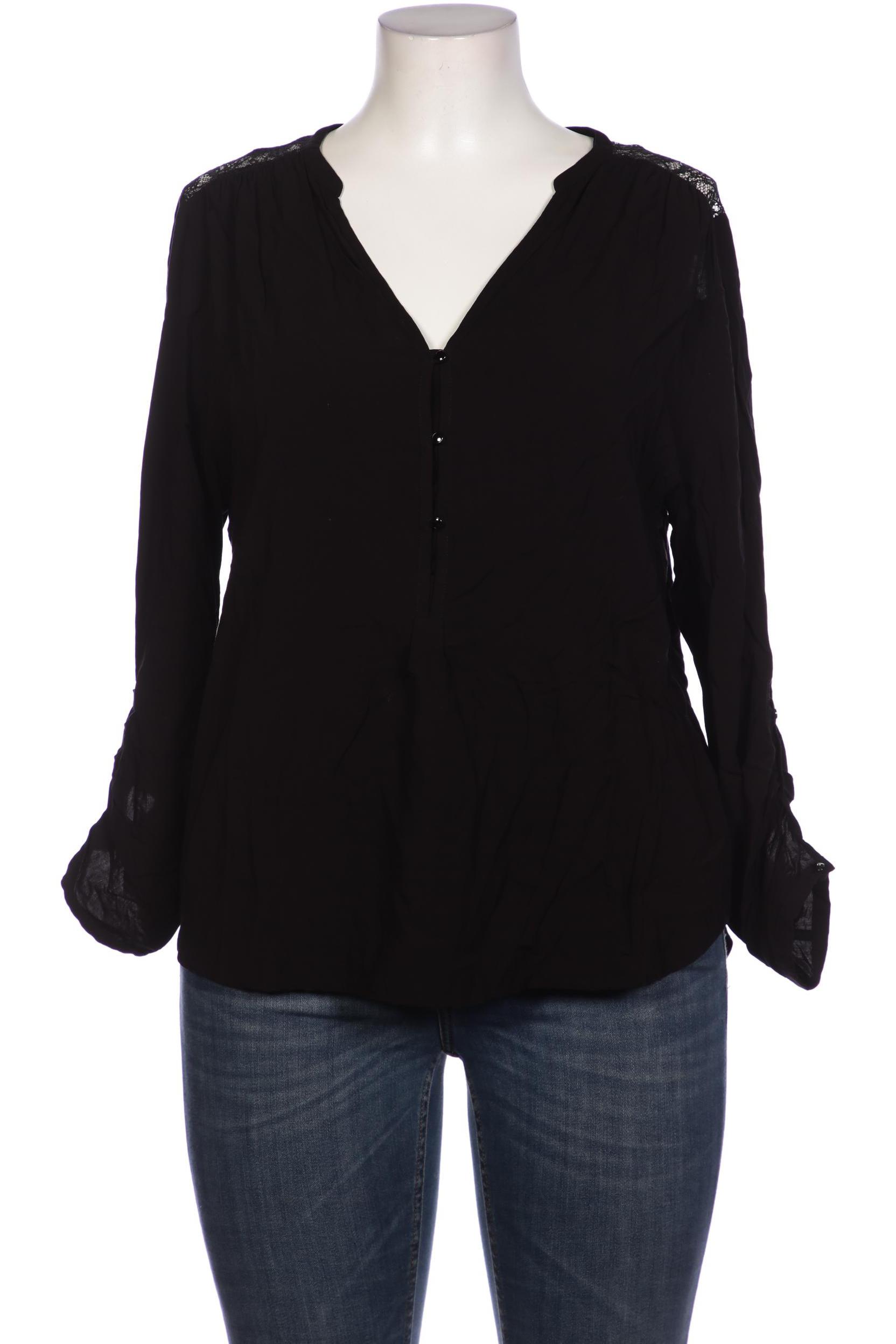 

edc by Esprit Damen Bluse, schwarz, Gr. 46