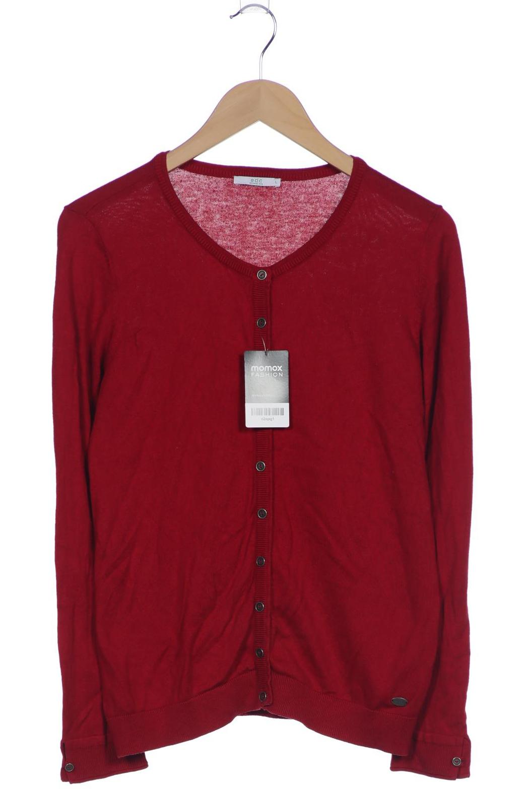 

edc by Esprit Damen Strickjacke, rot, Gr. 42