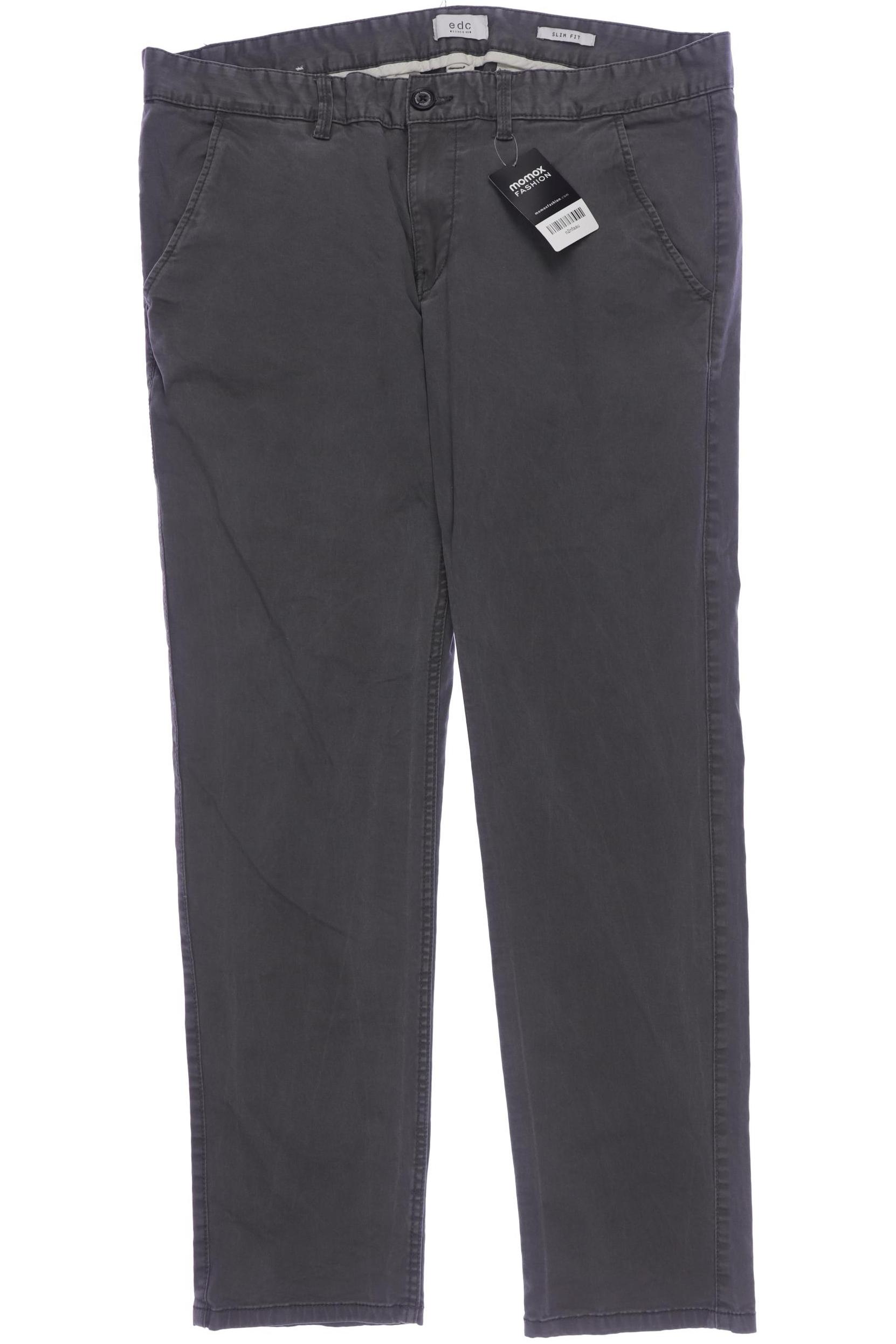 

edc by Esprit Herren Stoffhose, grau, Gr. 36