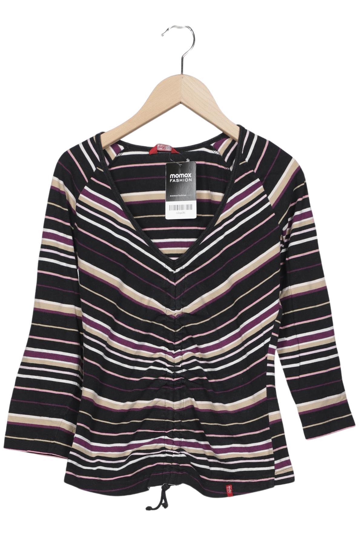 

edc by Esprit Damen Langarmshirt, mehrfarbig, Gr. 38