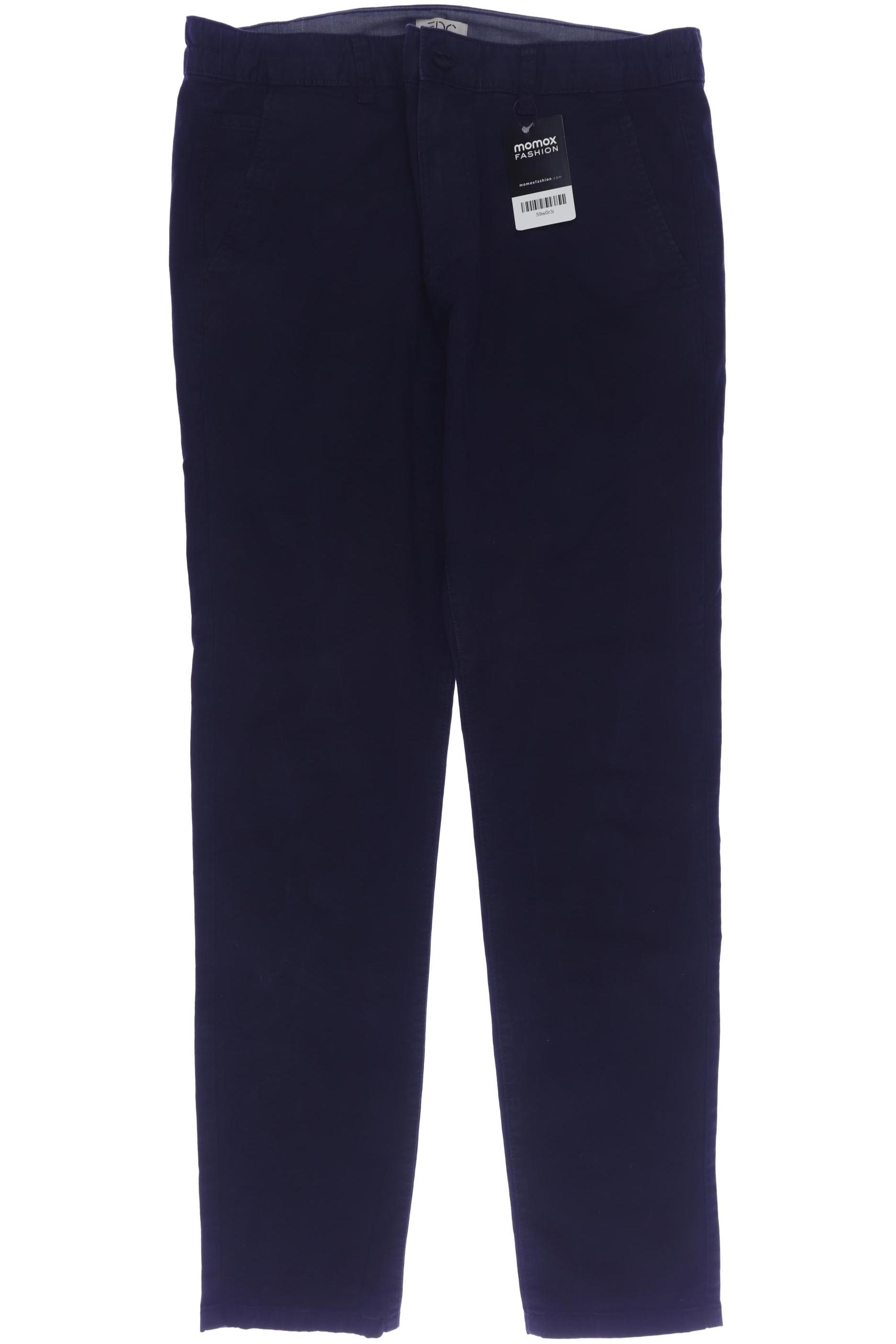 

edc by Esprit Herren Stoffhose, marineblau, Gr. 34